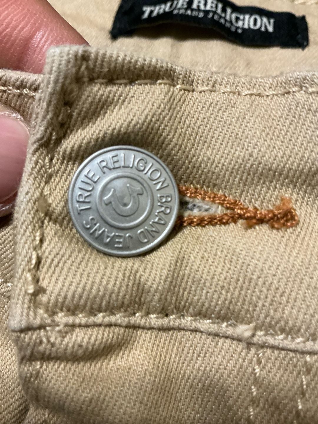 True Religion Cargo Pants Womens Size 30 Tan Bootcut 8