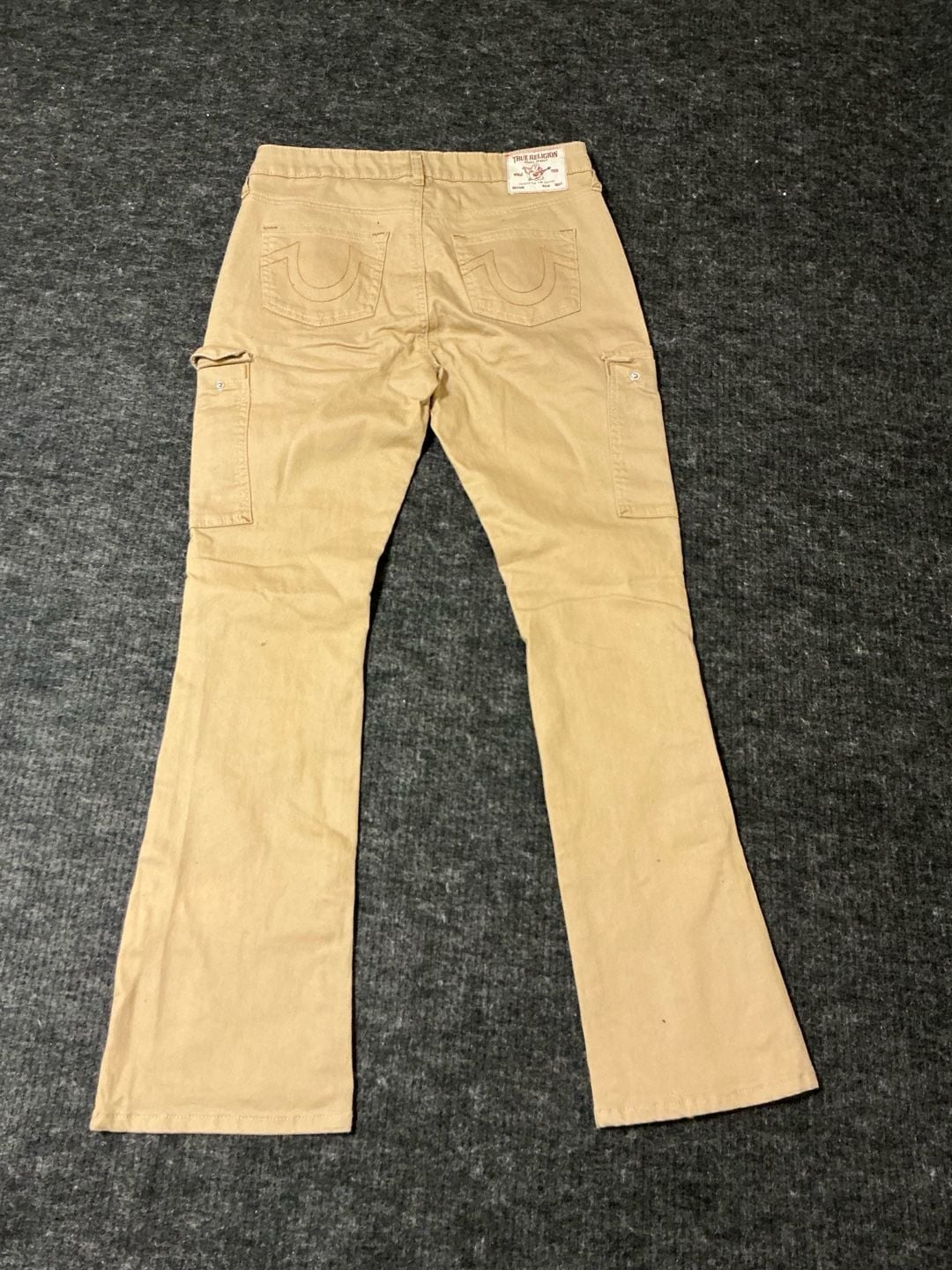 True Religion Cargo Pants Womens Size 30 Tan Bootcut 11