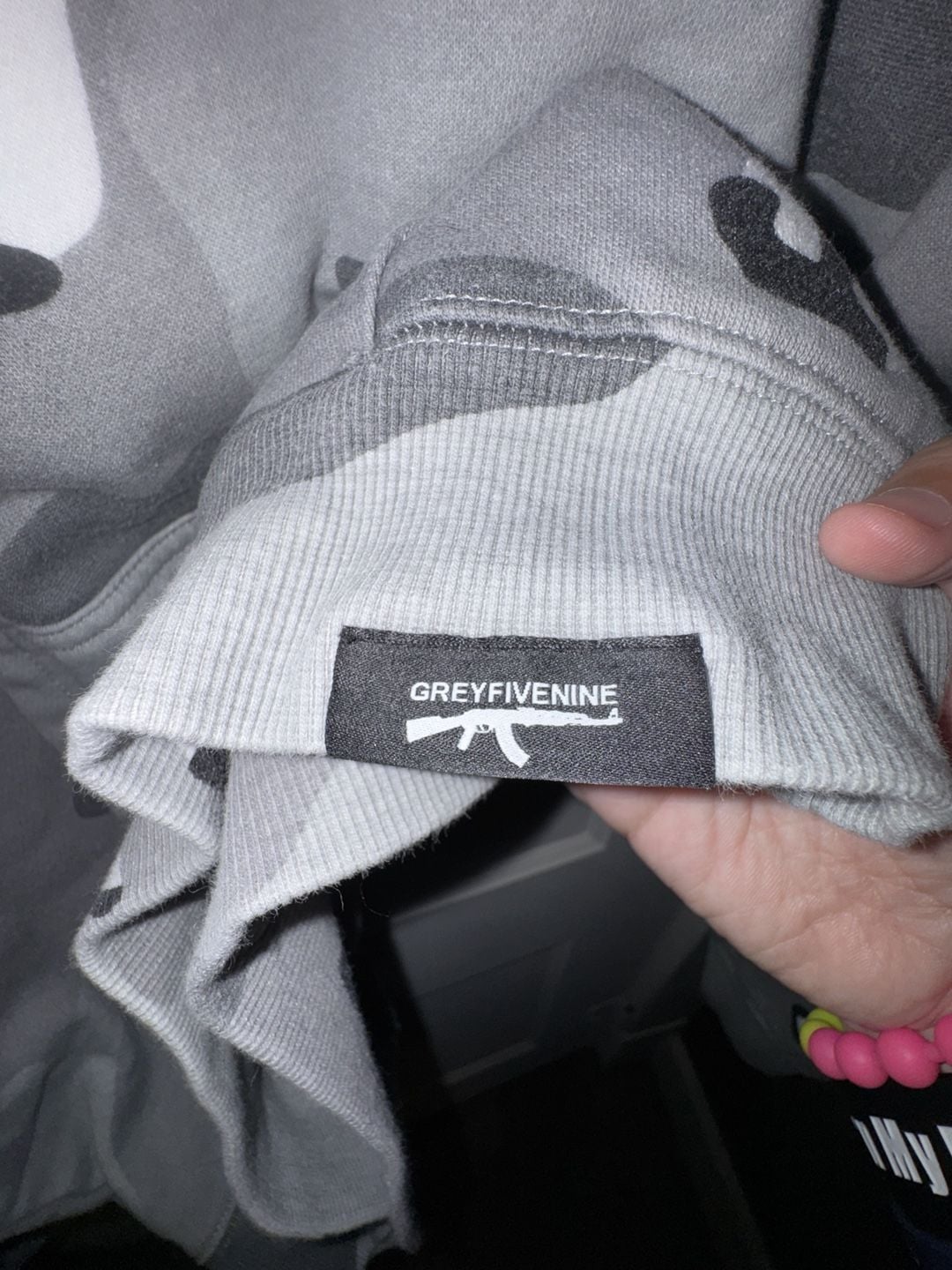 G59 Records Suicideboys Camo Hoodie Size XL Grey Black White 6