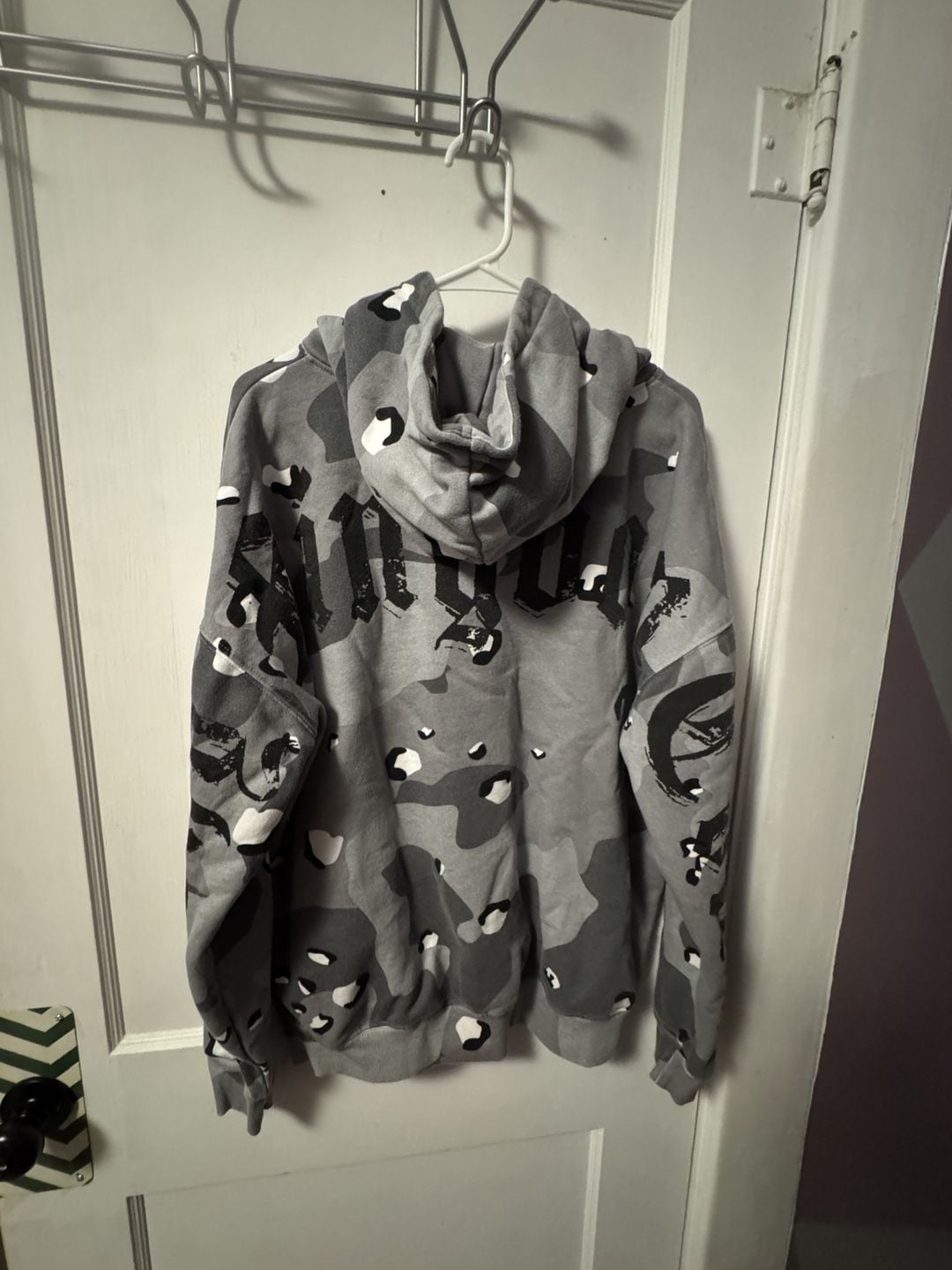 G59 Records Suicideboys Camo Hoodie Size XL Grey Black White 7
