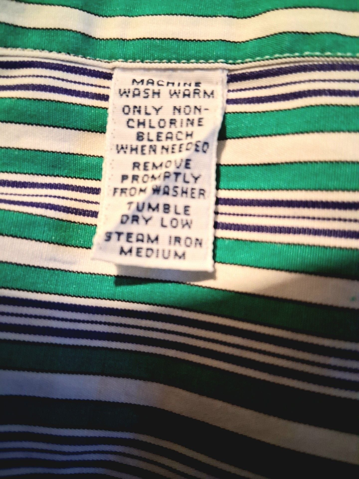 Polo by Ralph Lauren Regent Classic Fit Shirt Size 15 M Green Striped 4