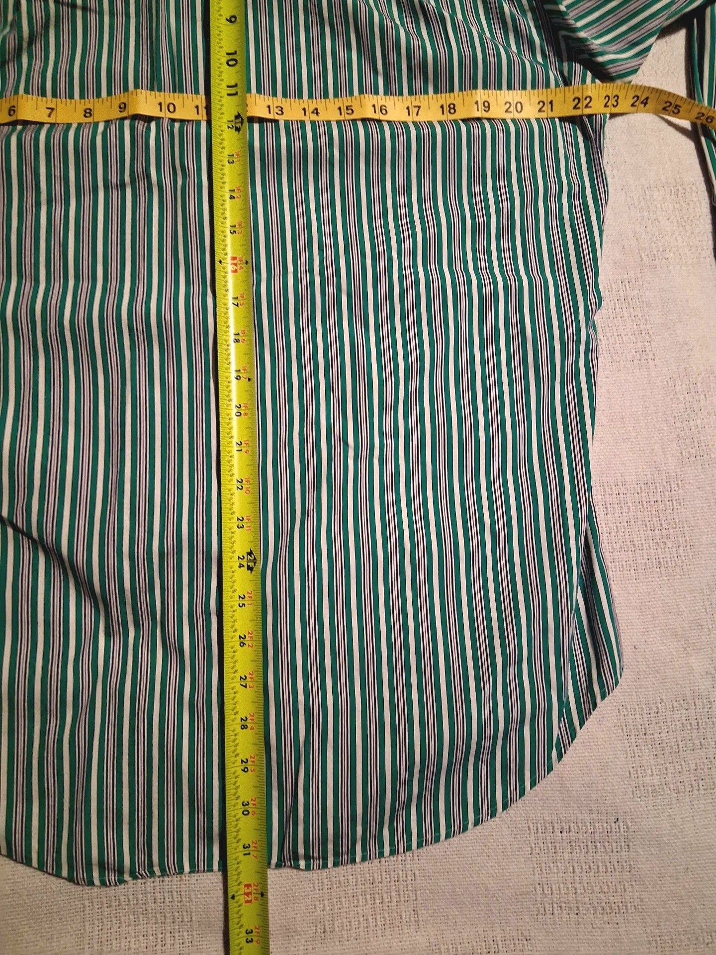 Polo by Ralph Lauren Regent Classic Fit Shirt Size 15 M Green Striped 6