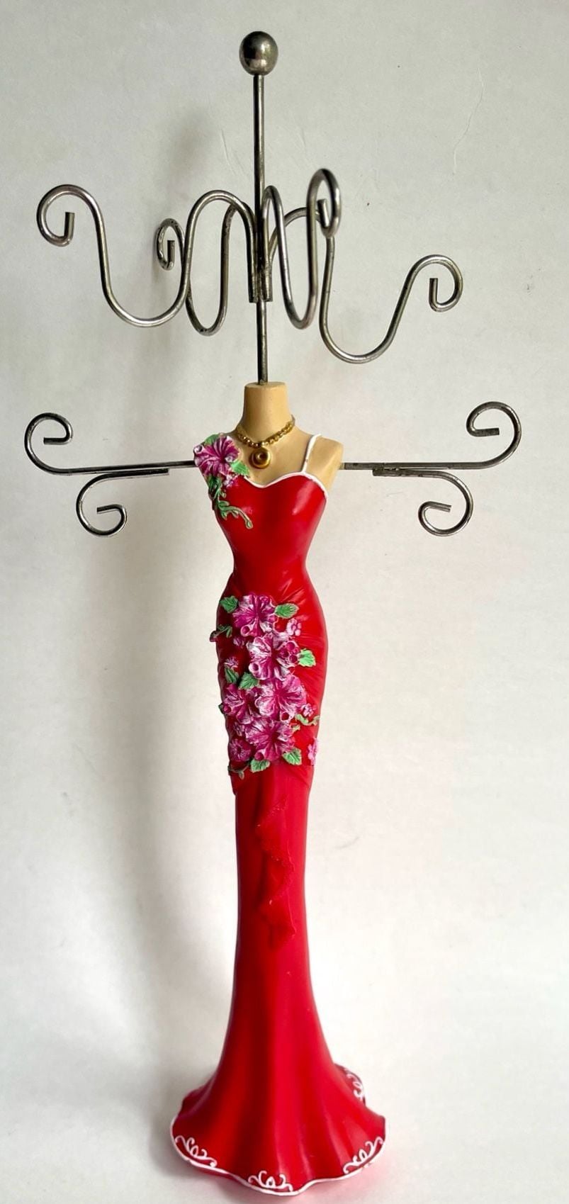 Red Dress Mannequin Jewelry Holder Stand 1