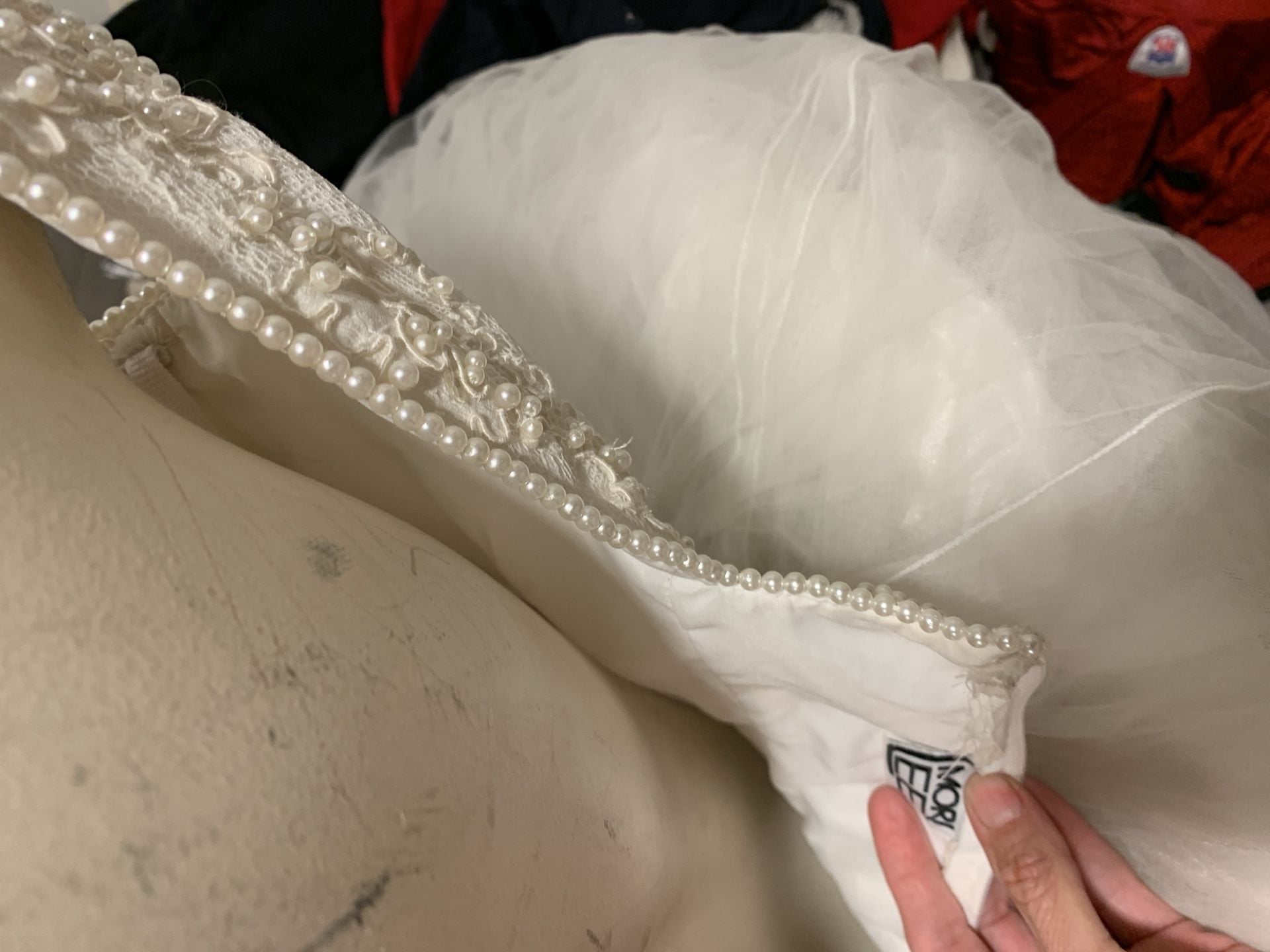 Unbranded Beaded Lace Wedding Dress Ball Gown White Tulle Bridal 9