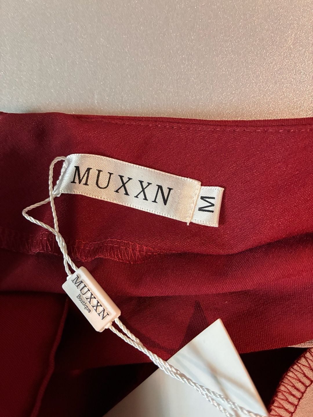 Muxxn Red Wrap Pencil Dress 7