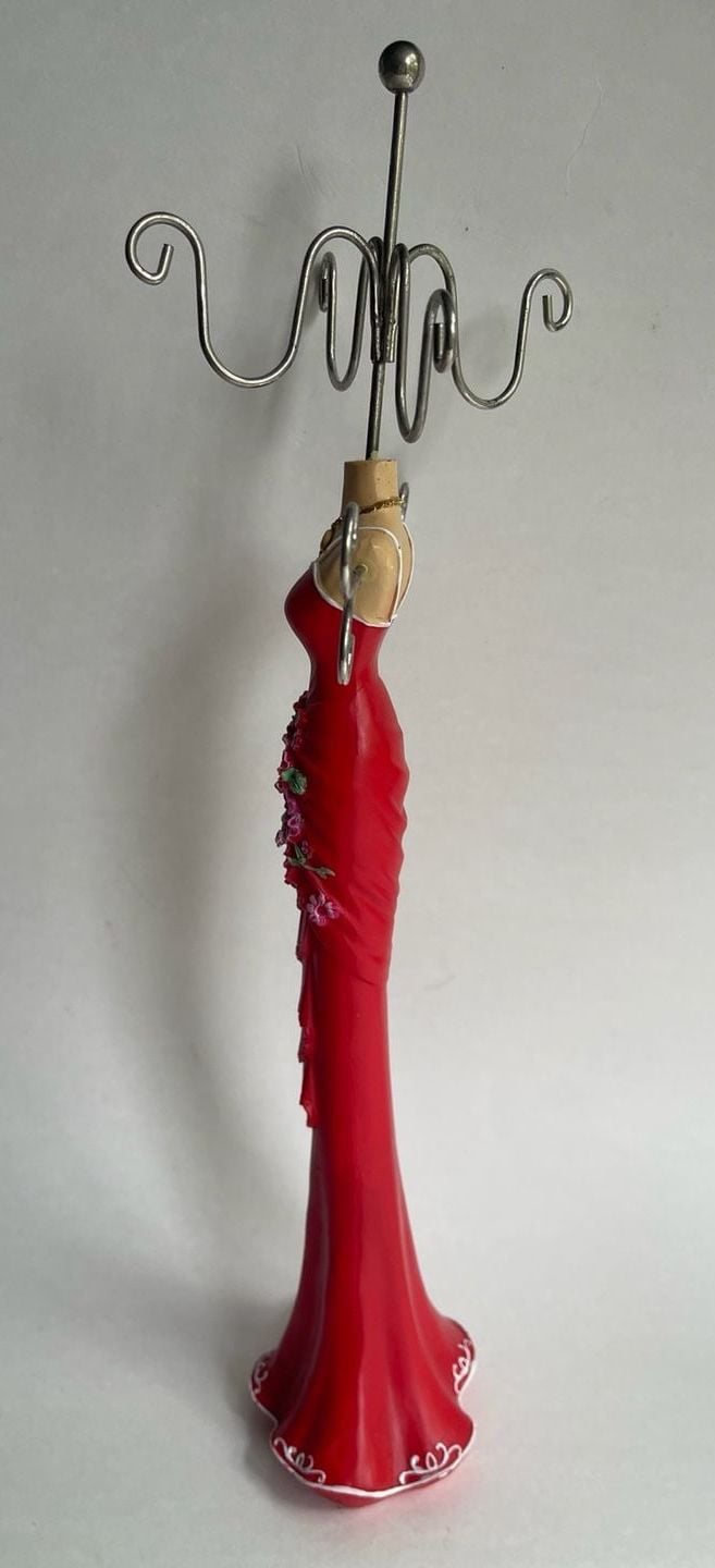 Red Dress Mannequin Jewelry Holder Stand 2