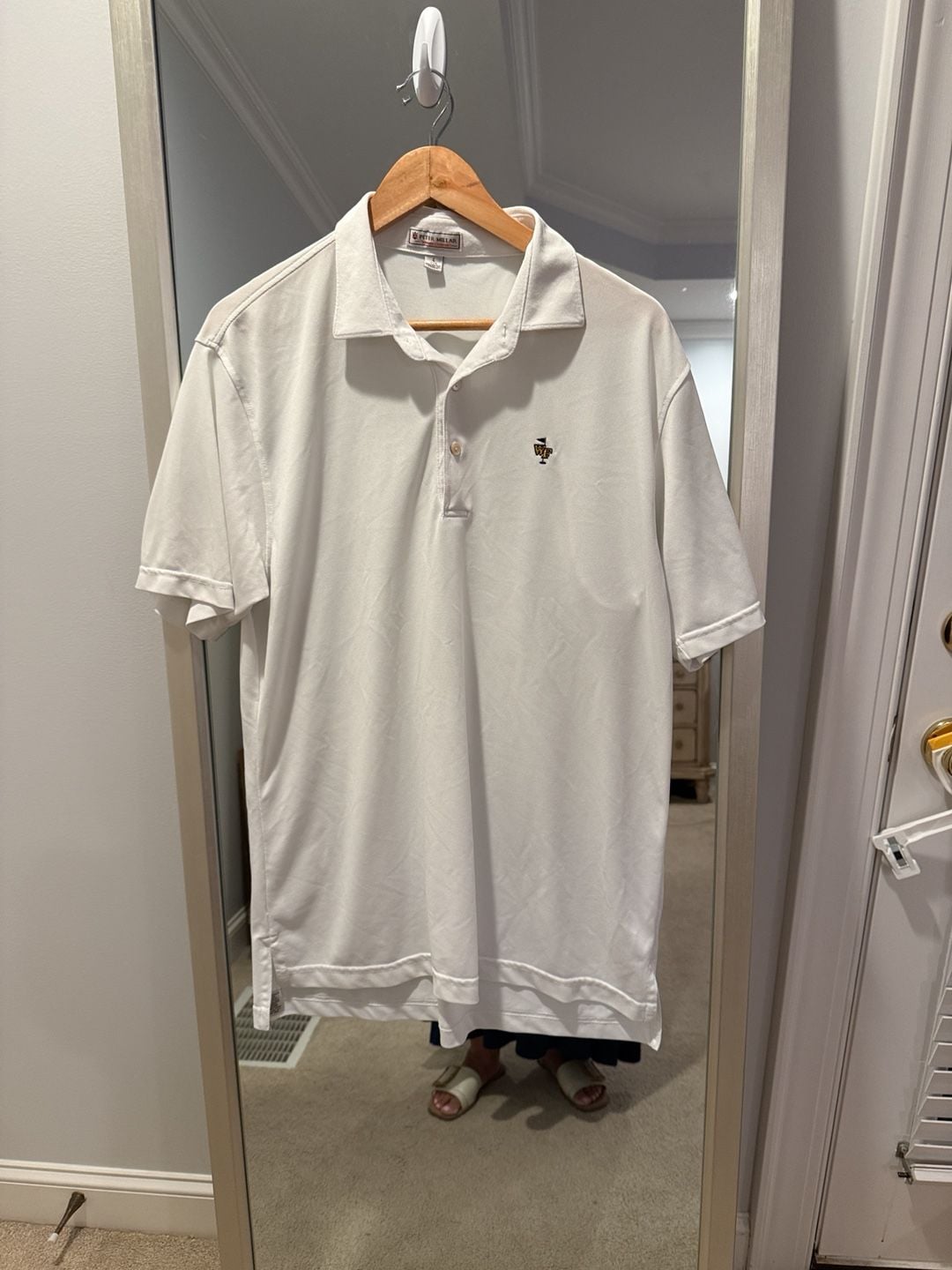 Peter Millar Polo Shirt Size L White Summer Comfort 2