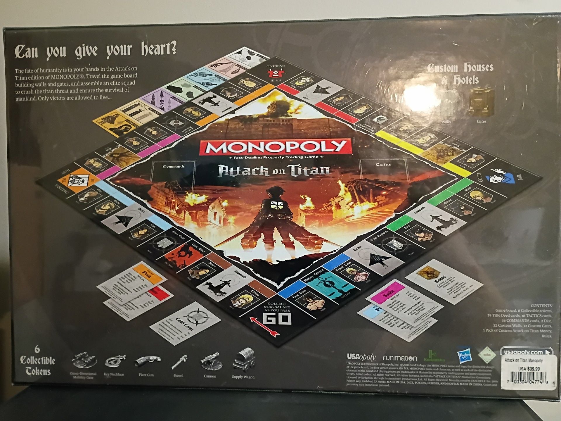 USAopoly Monopoly Attack on Titan Board Game 2