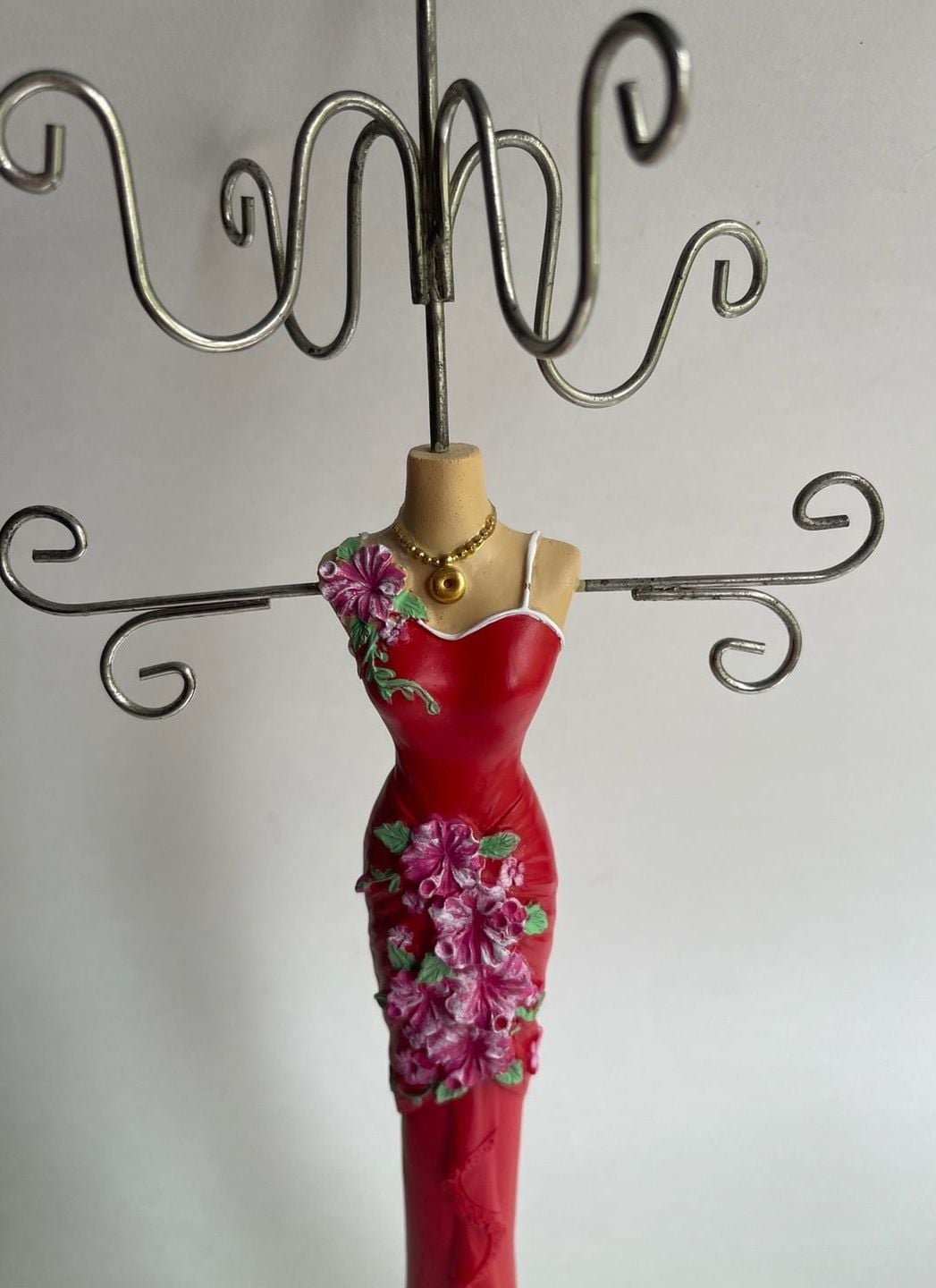 Red Dress Mannequin Jewelry Holder Stand 8