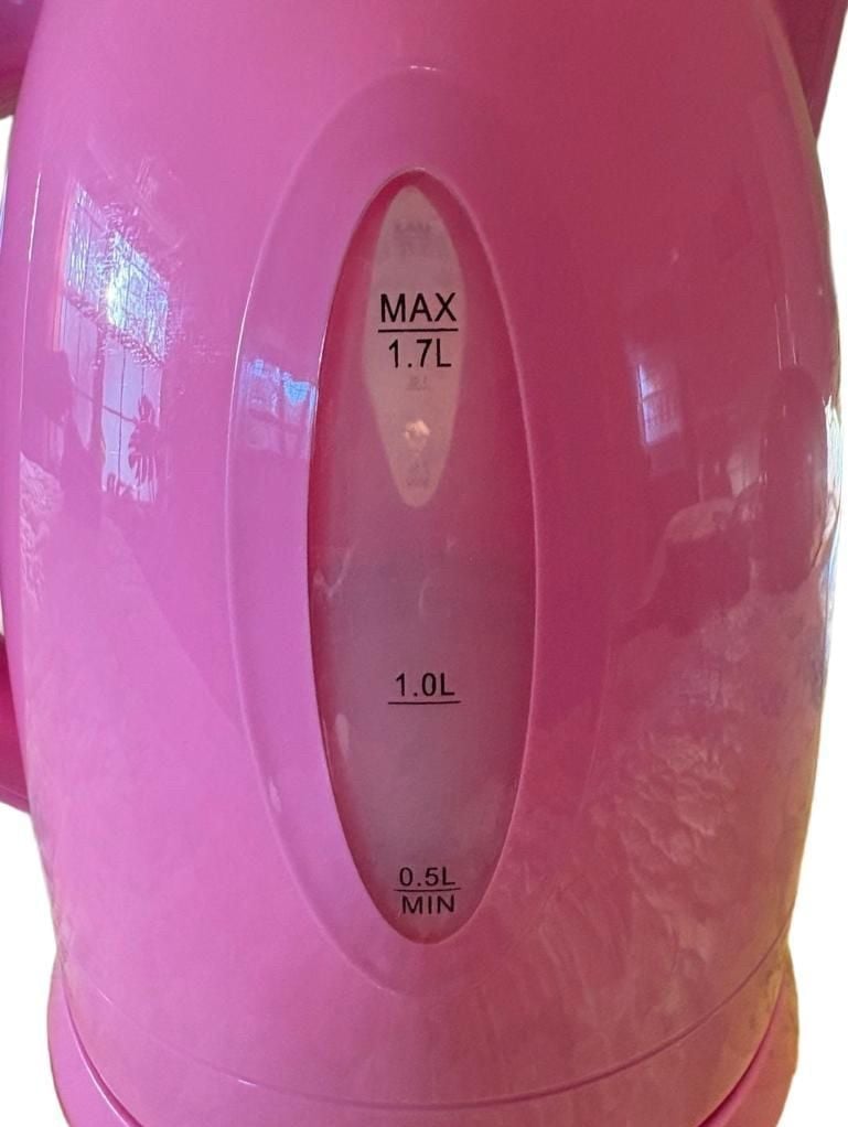 EUC Ovente Electric Kettle 1.7L Pink Cordless Hot Water Boiler Tea Maker 5