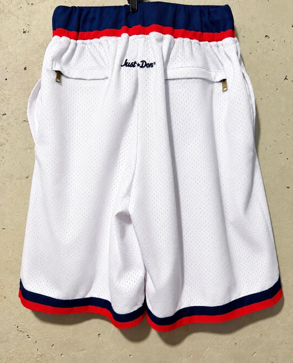 Just Don Washington Bullets Basketball Shorts Size XL White 5