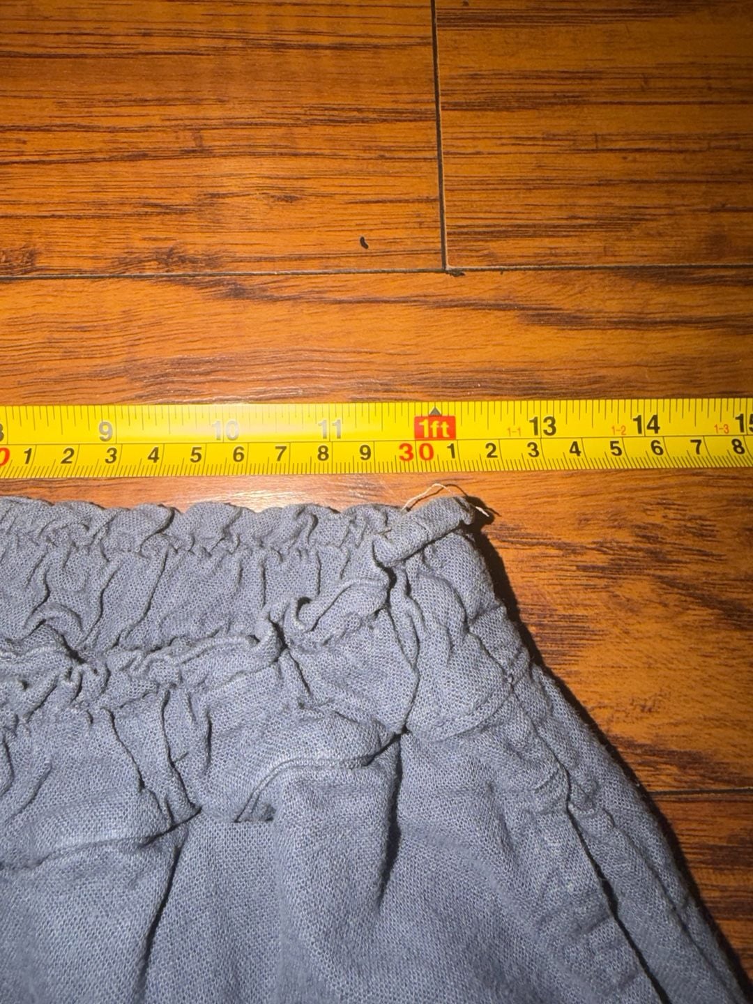 Abercrombie & Fitch Linen Blend Pull-On Pants Blue 3