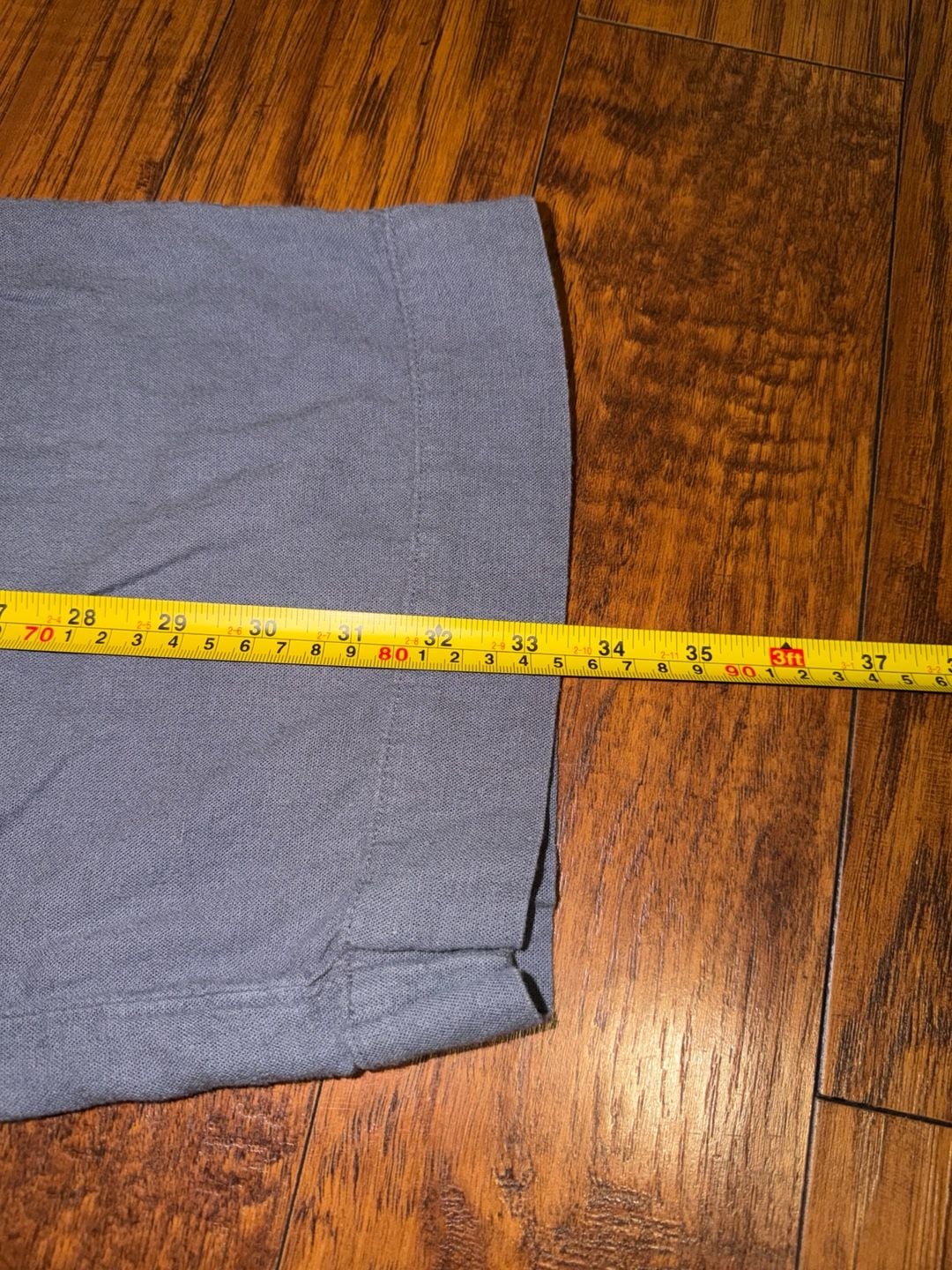 Abercrombie & Fitch Linen Blend Pull-On Pants Blue 4