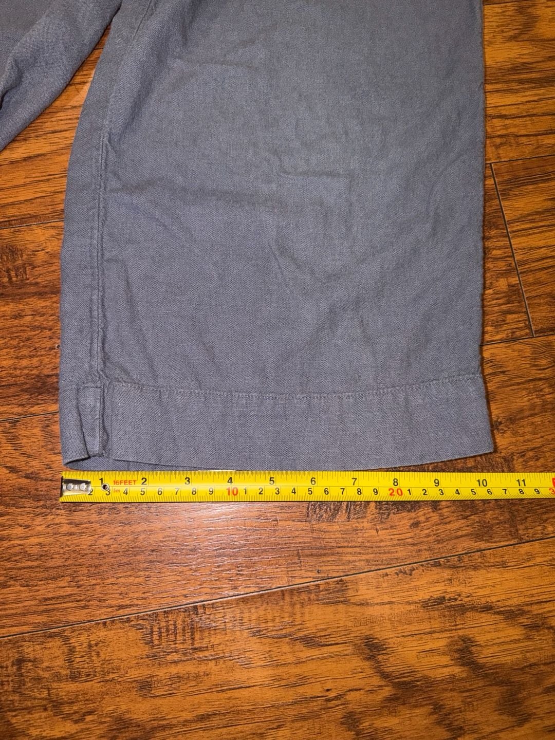 Abercrombie & Fitch Linen Blend Pull-On Pants Blue 5