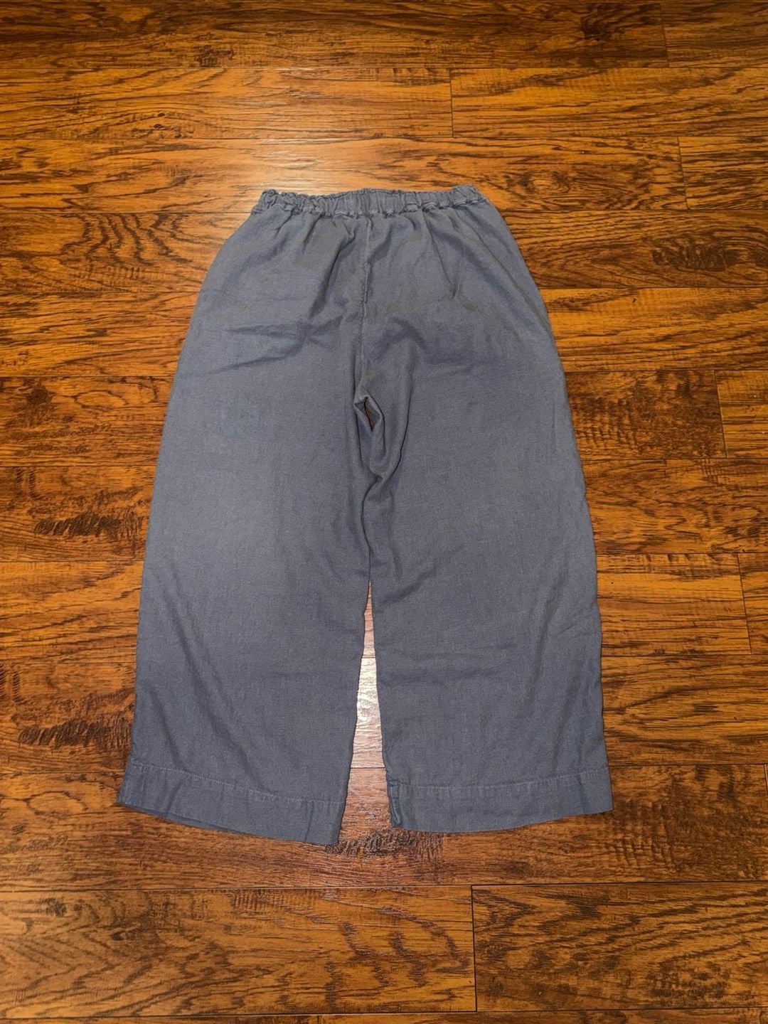 Abercrombie & Fitch Linen Blend Pull-On Pants Blue 6