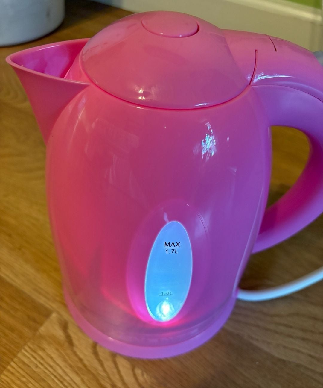 EUC Ovente Electric Kettle 1.7L Pink Cordless Hot Water Boiler Tea Maker 11