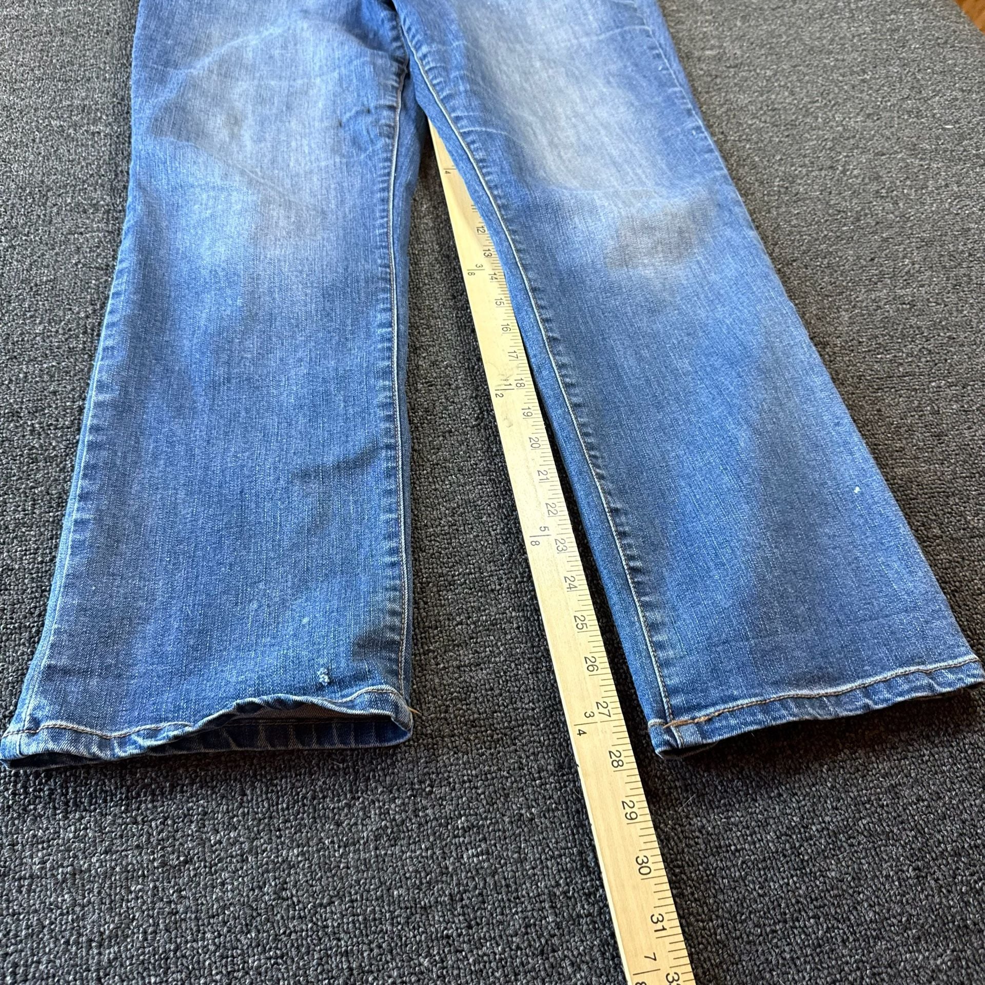 Nine West High Rise Curvy Jeans Size 12 Regular Blue Denim 5