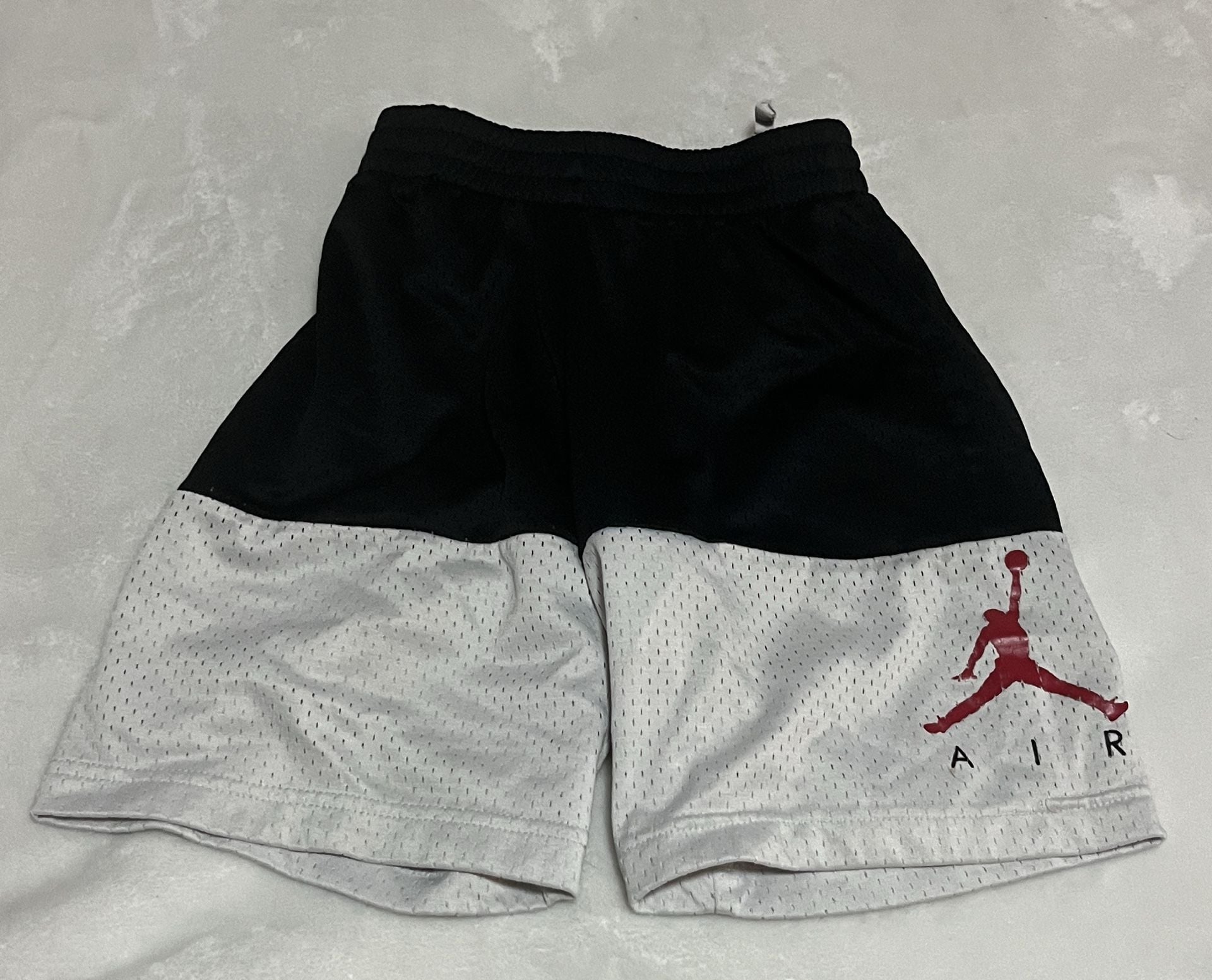 Jordan Basketball Shorts Size 8-10 Years Black White Mesh Jumpman 3