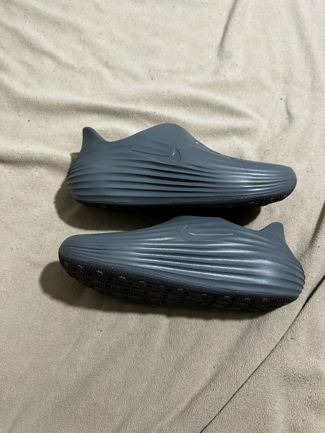 Nike Calm Mule Gray Foam Slip On Shoes 5
