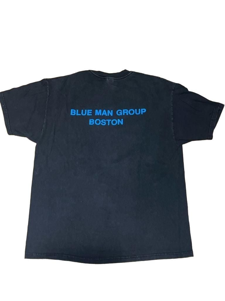 1999’ Hanes Blue Man Group Boston T-Shirt Size Adult XL Black Graphic Tee 3