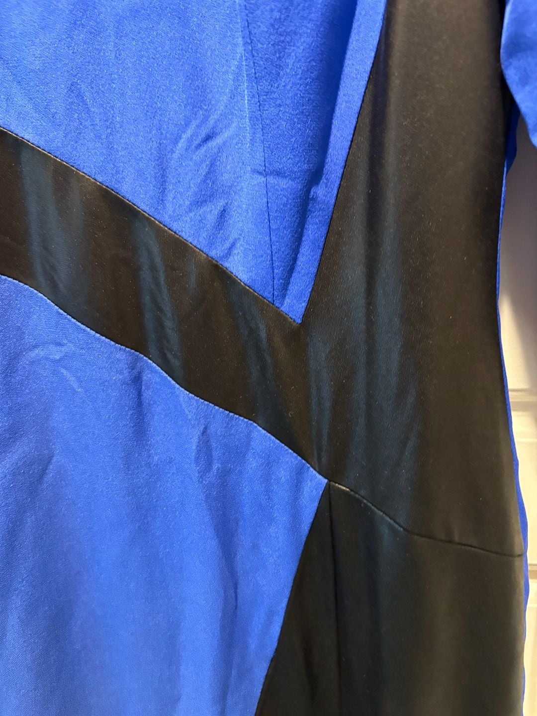 Women's Colorblock Sheath Dress, Royal/Black, NWT 5