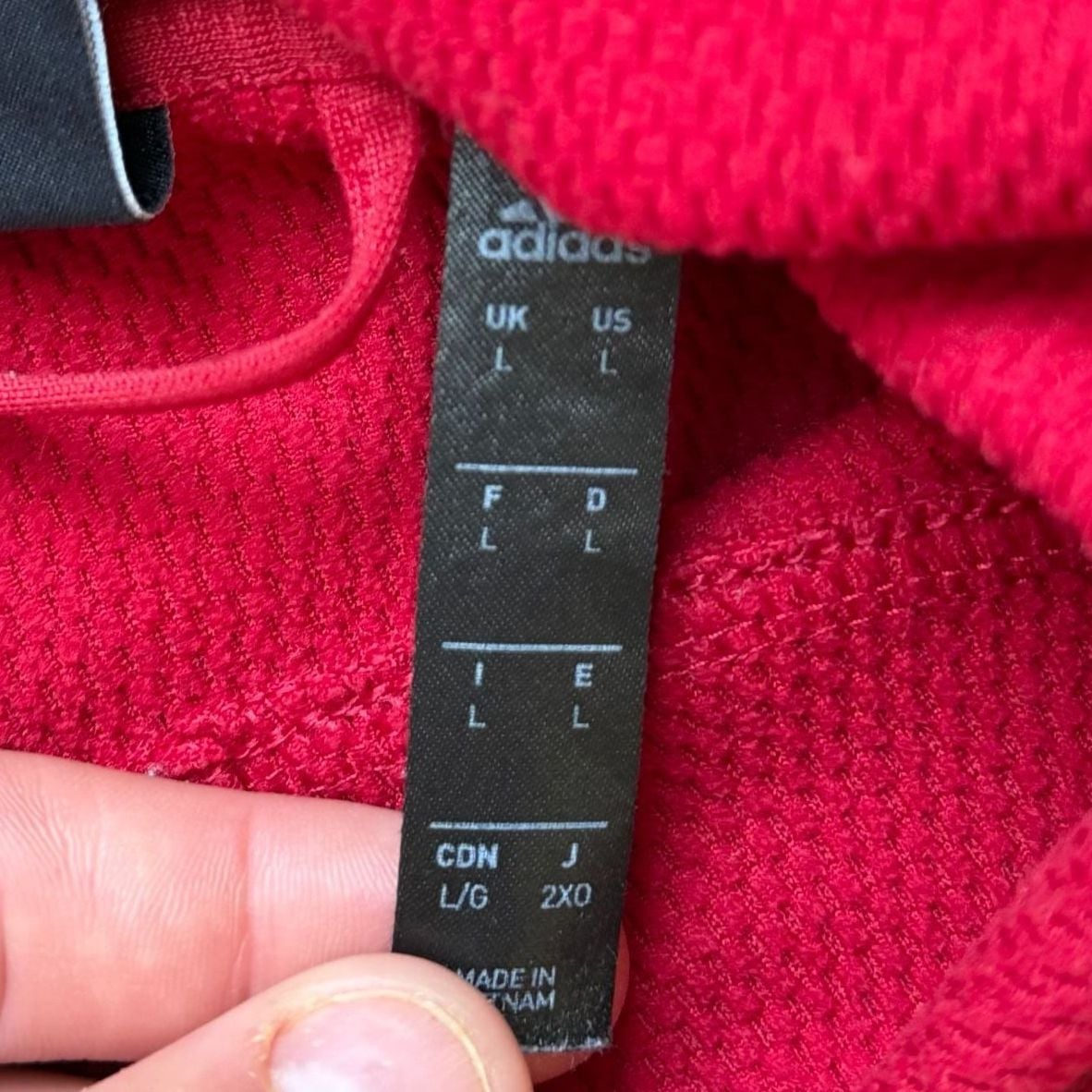 Adidas Red Graphic Hoodie 4