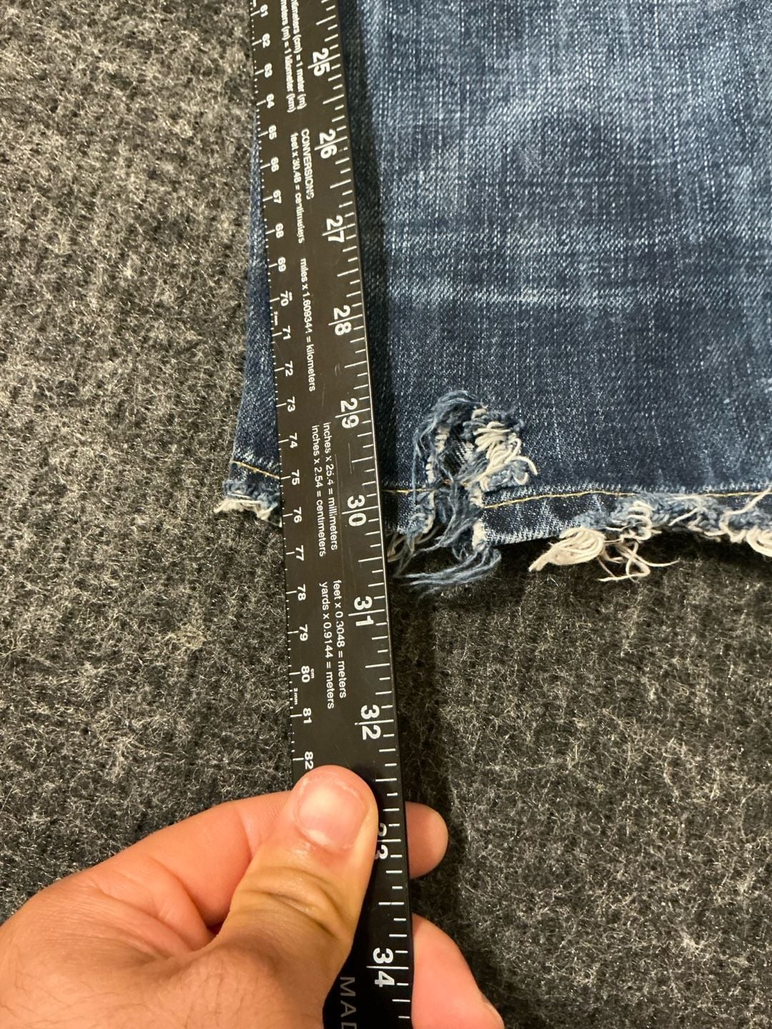 Polo Ralph Lauren Distressed Slim Fit Jeans Mens Size 33x30 Blue Cotton 8