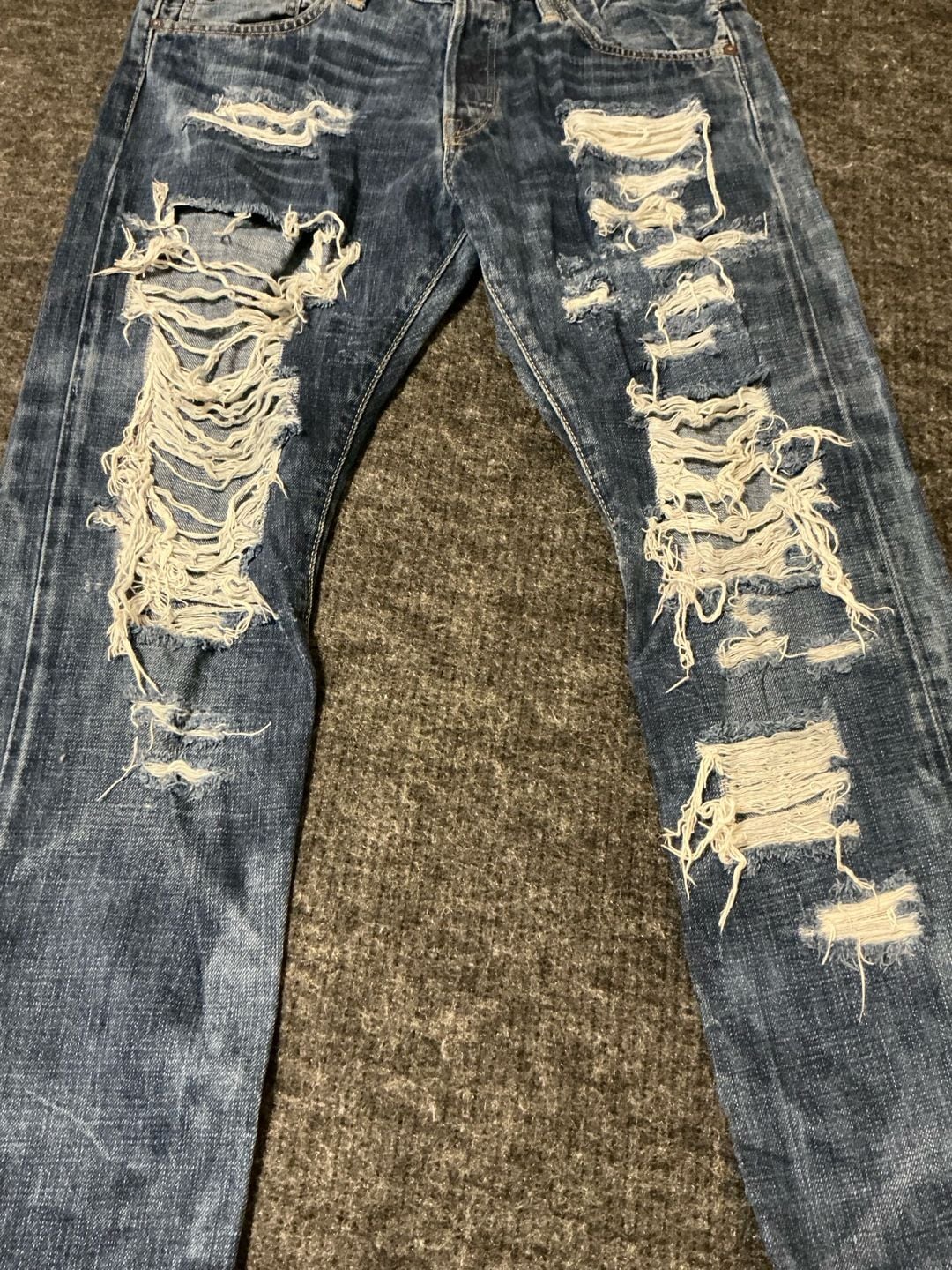 Polo Ralph Lauren Distressed Slim Fit Jeans Mens Size 33x30 Blue Cotton 10