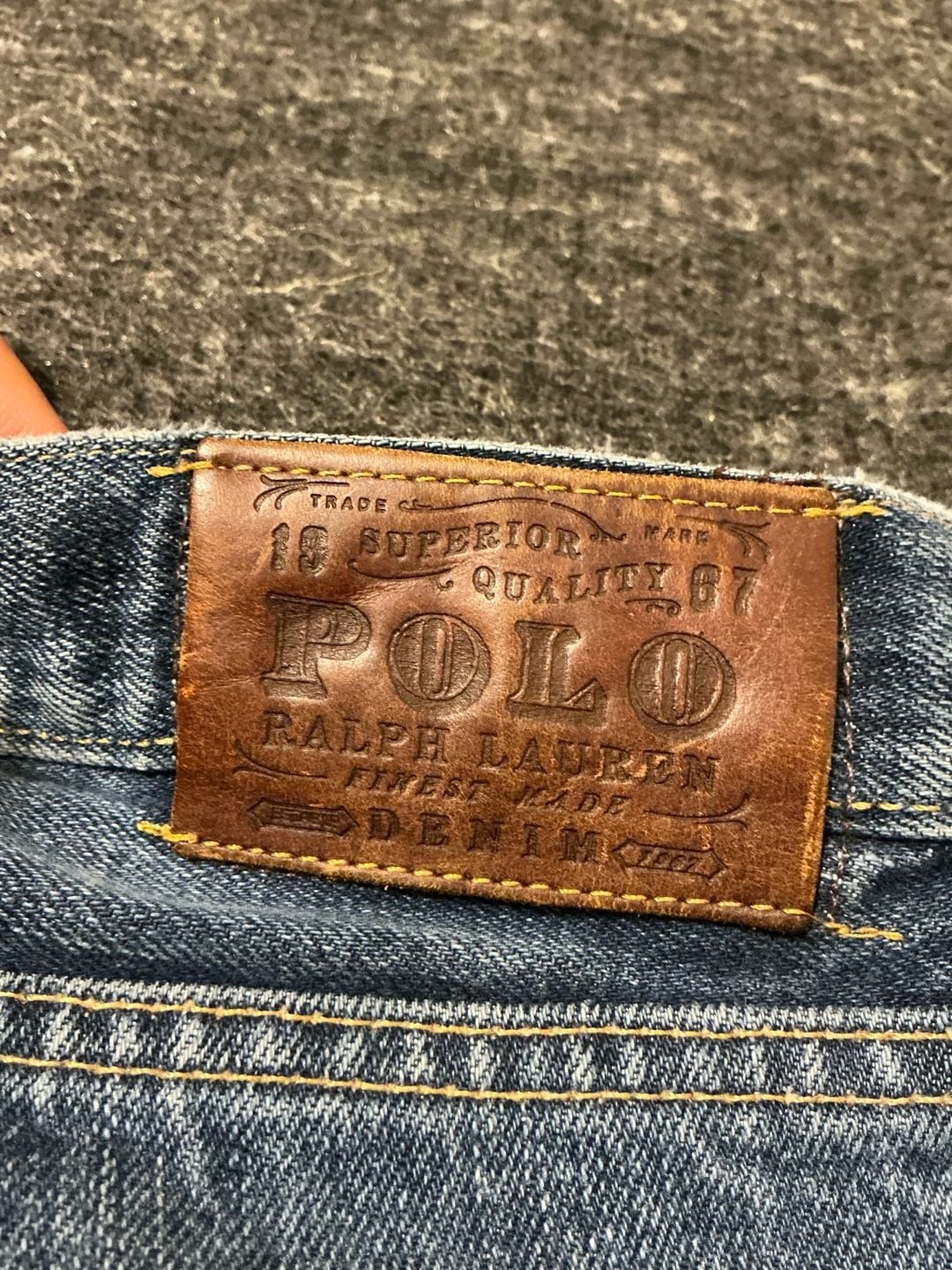 Polo Ralph Lauren Distressed Slim Fit Jeans Mens Size 33x30 Blue Cotton 11