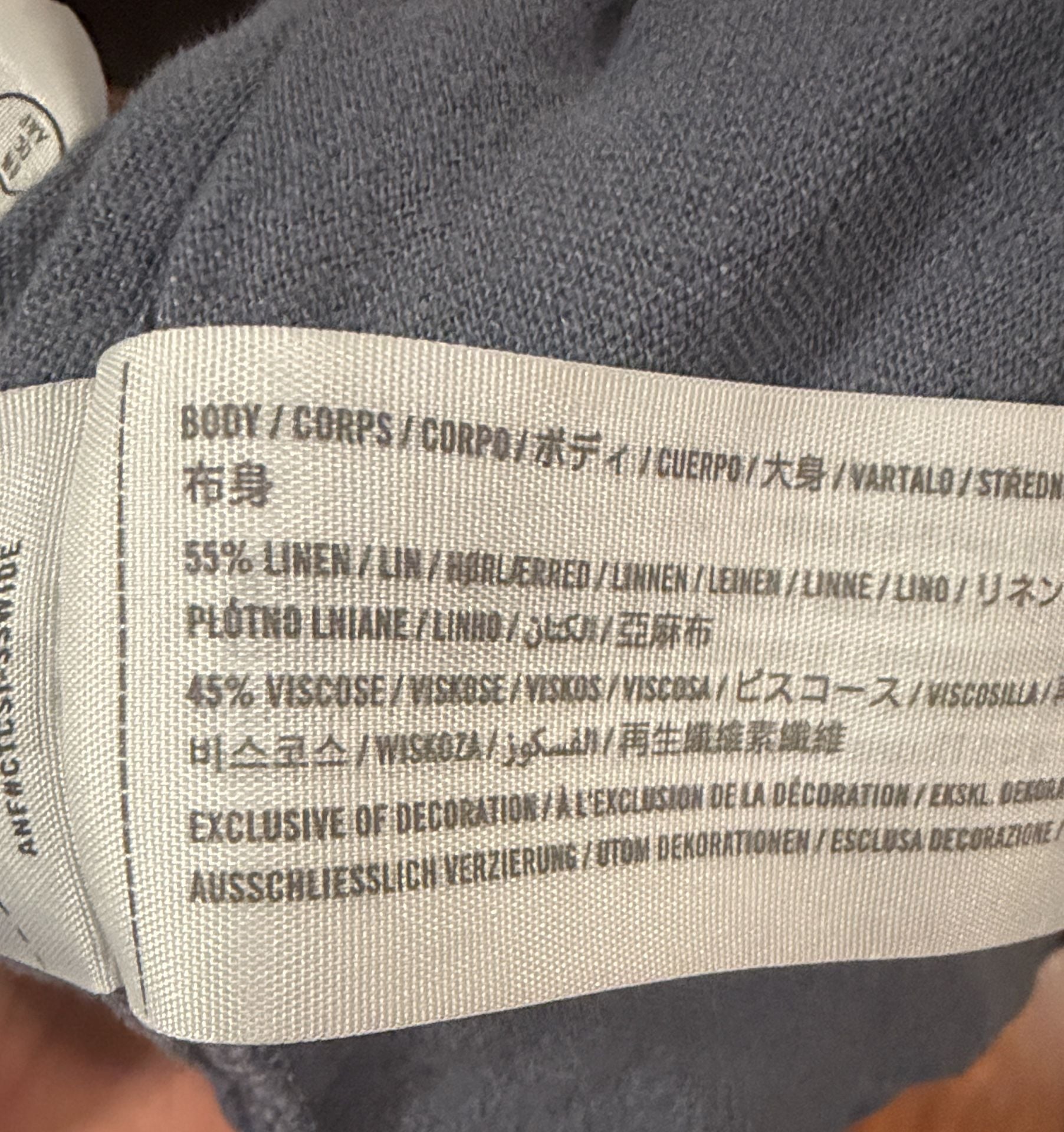 Abercrombie & Fitch Linen Blend Pull-On Pants Blue 8
