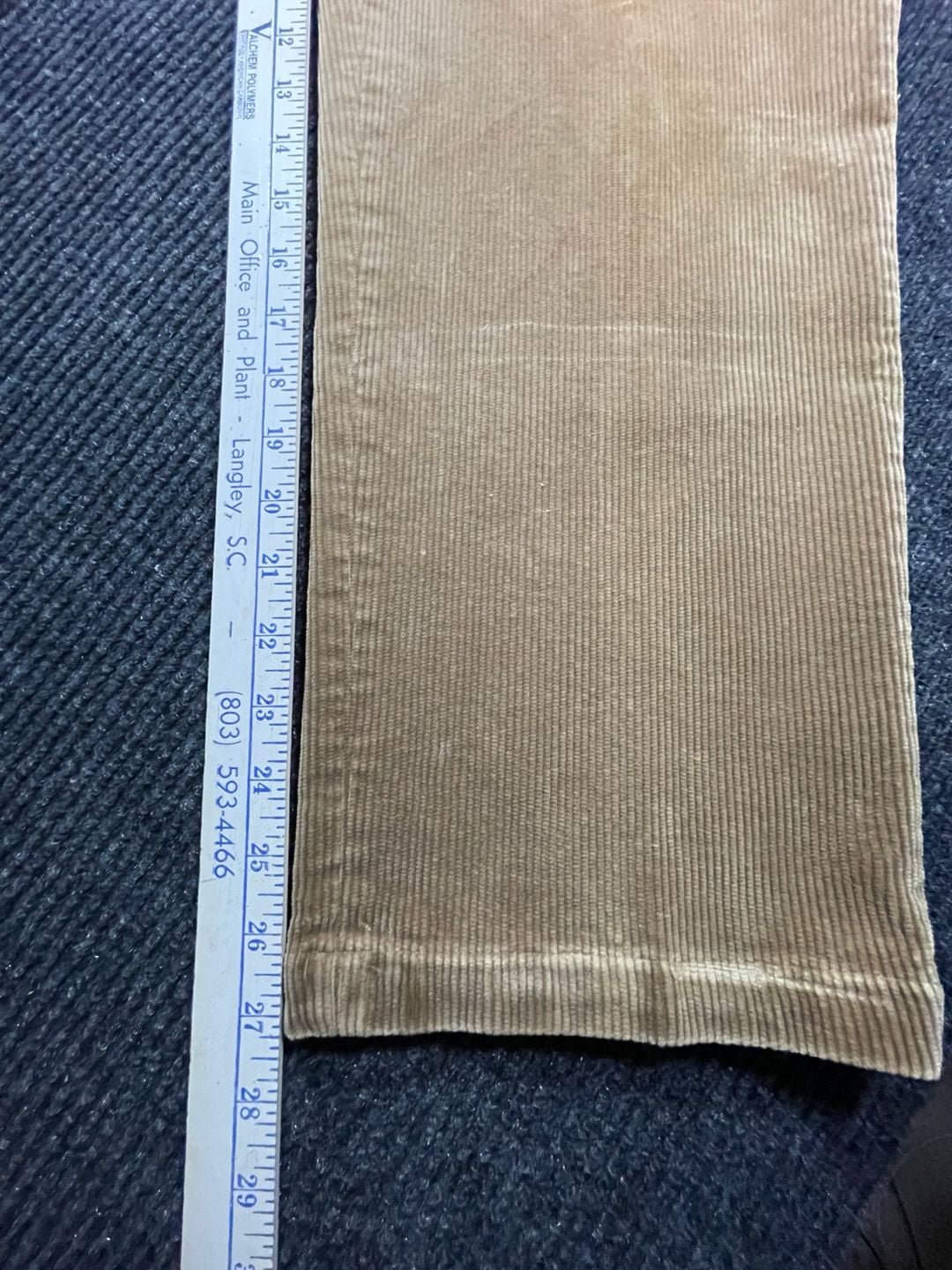 Orvis Corduroy Pants Size 38 Tan Straight Leg Trousers 5