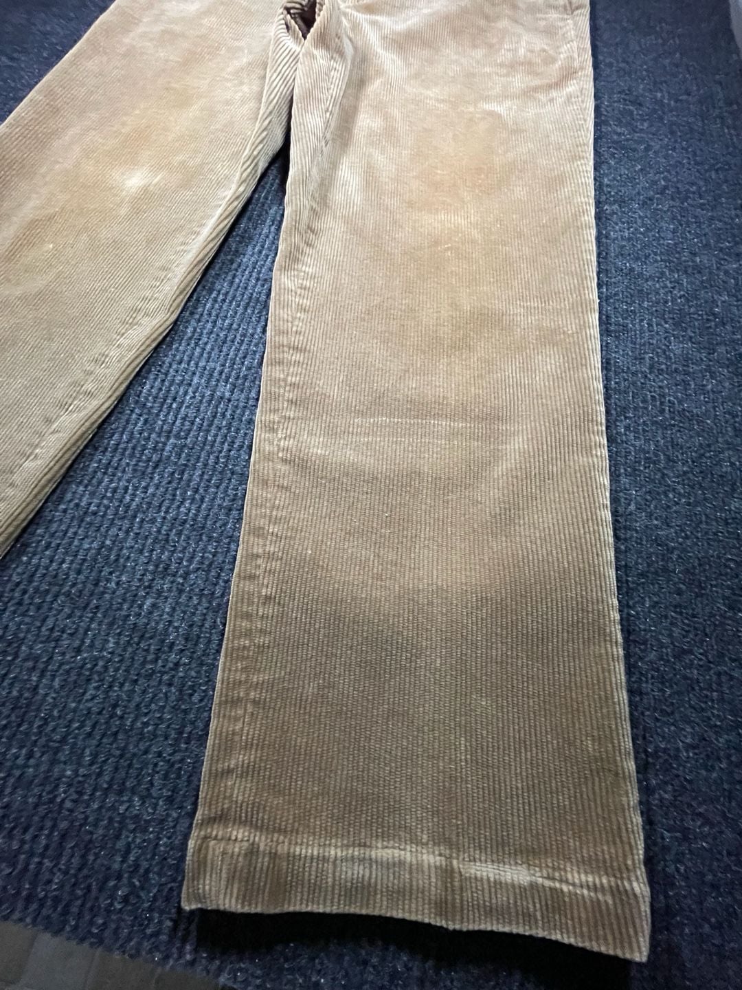 Orvis Corduroy Pants Size 38 Tan Straight Leg Trousers 7