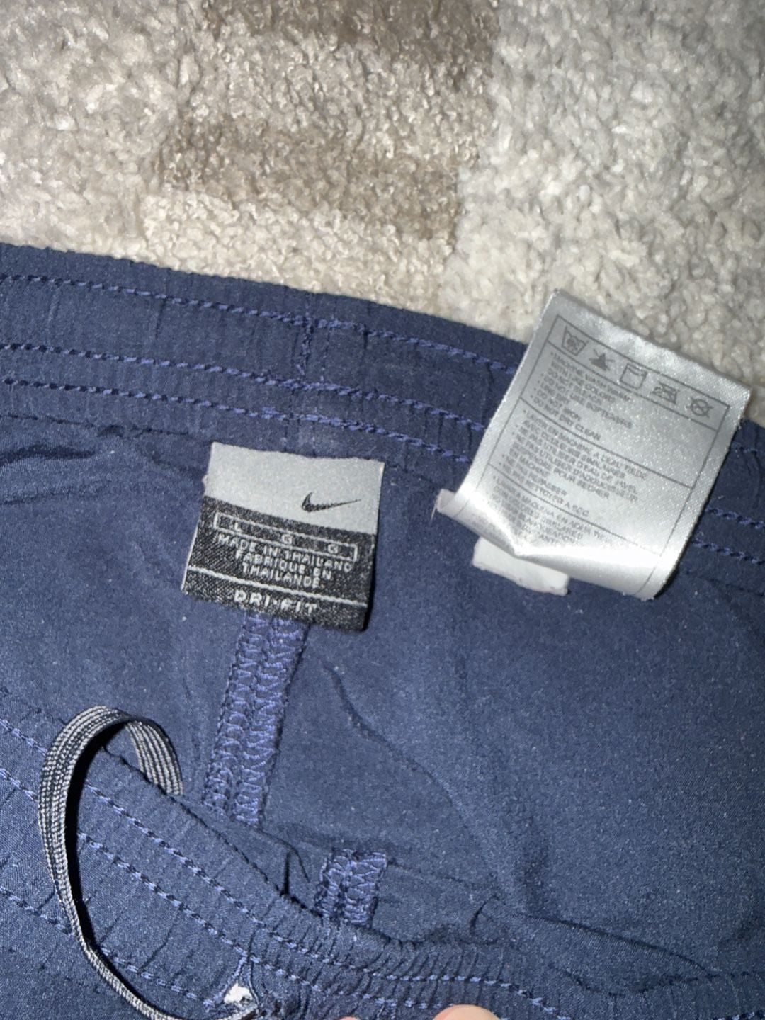 Nike Dri-FIT Track Pants Size L Navy Blue Athletic 3