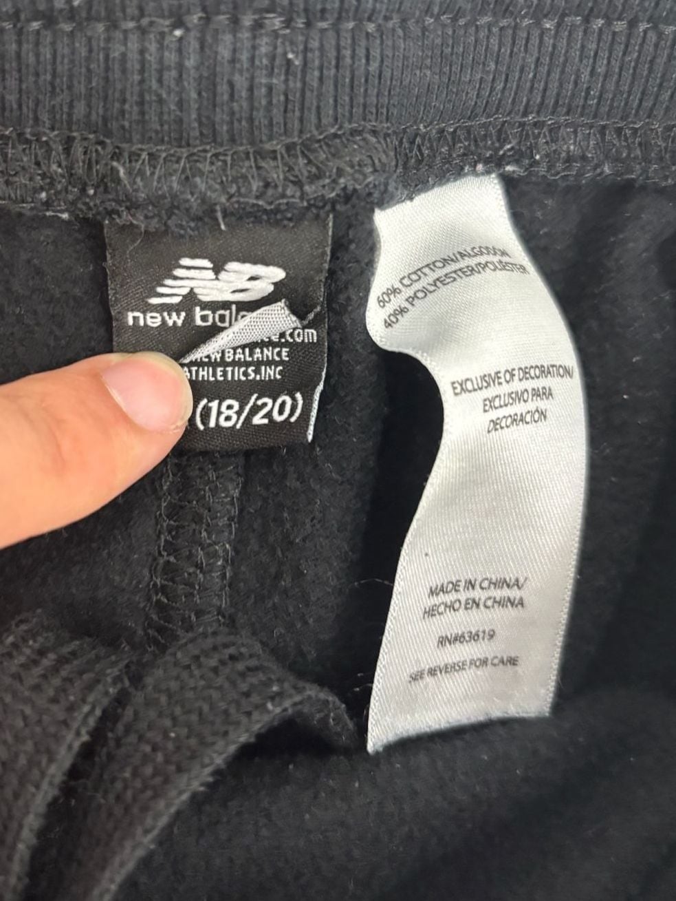 New Balance Sweat Shorts Black 3