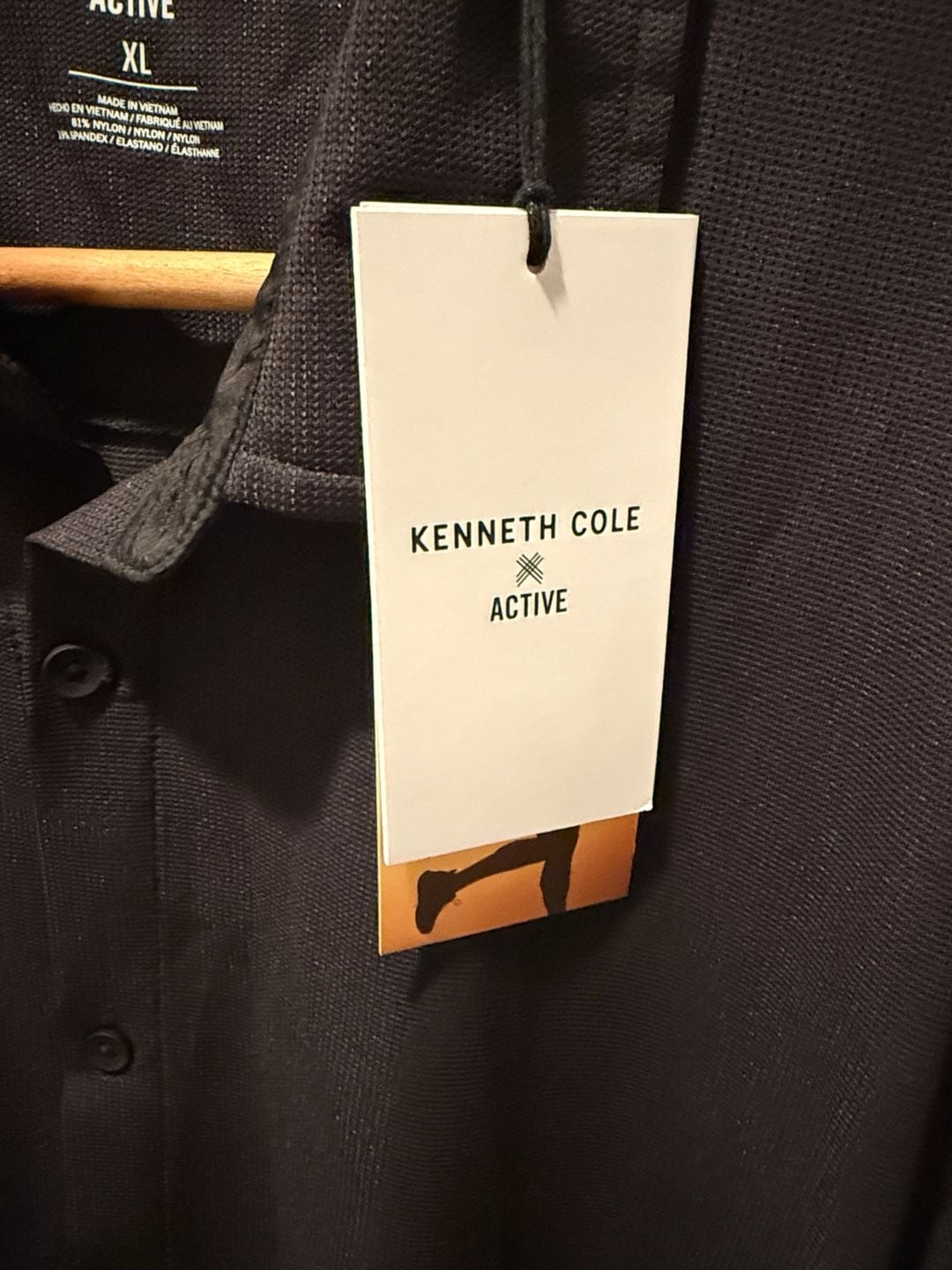 Kenneth Cole Active Tech SS Shirt Size XL Black 4