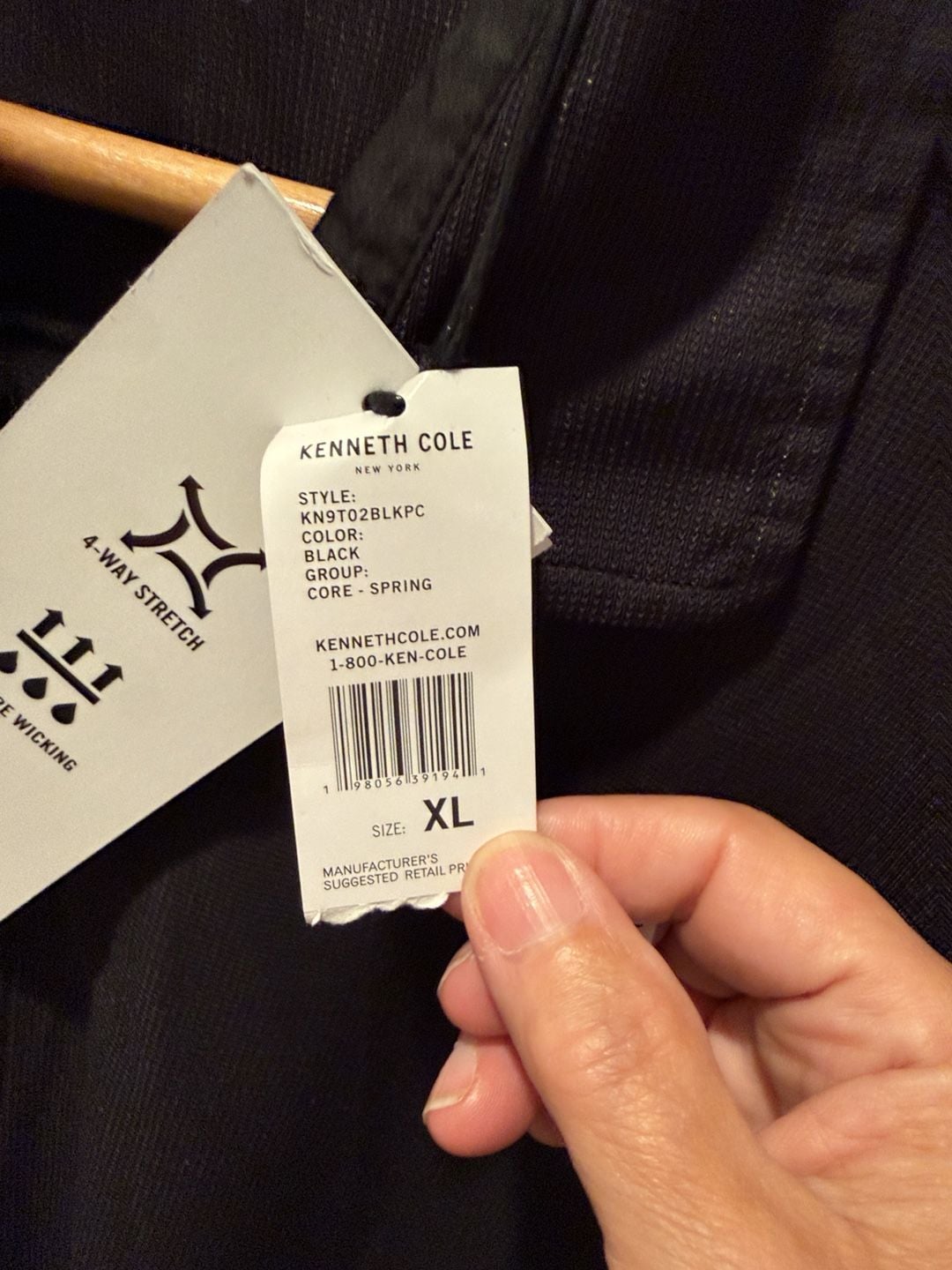 Kenneth Cole Active Tech SS Shirt Size XL Black 5