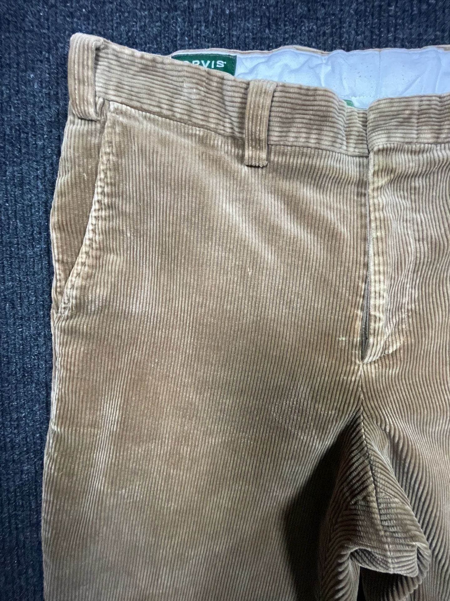 Orvis Corduroy Pants Size 38 Tan Straight Leg Trousers 2