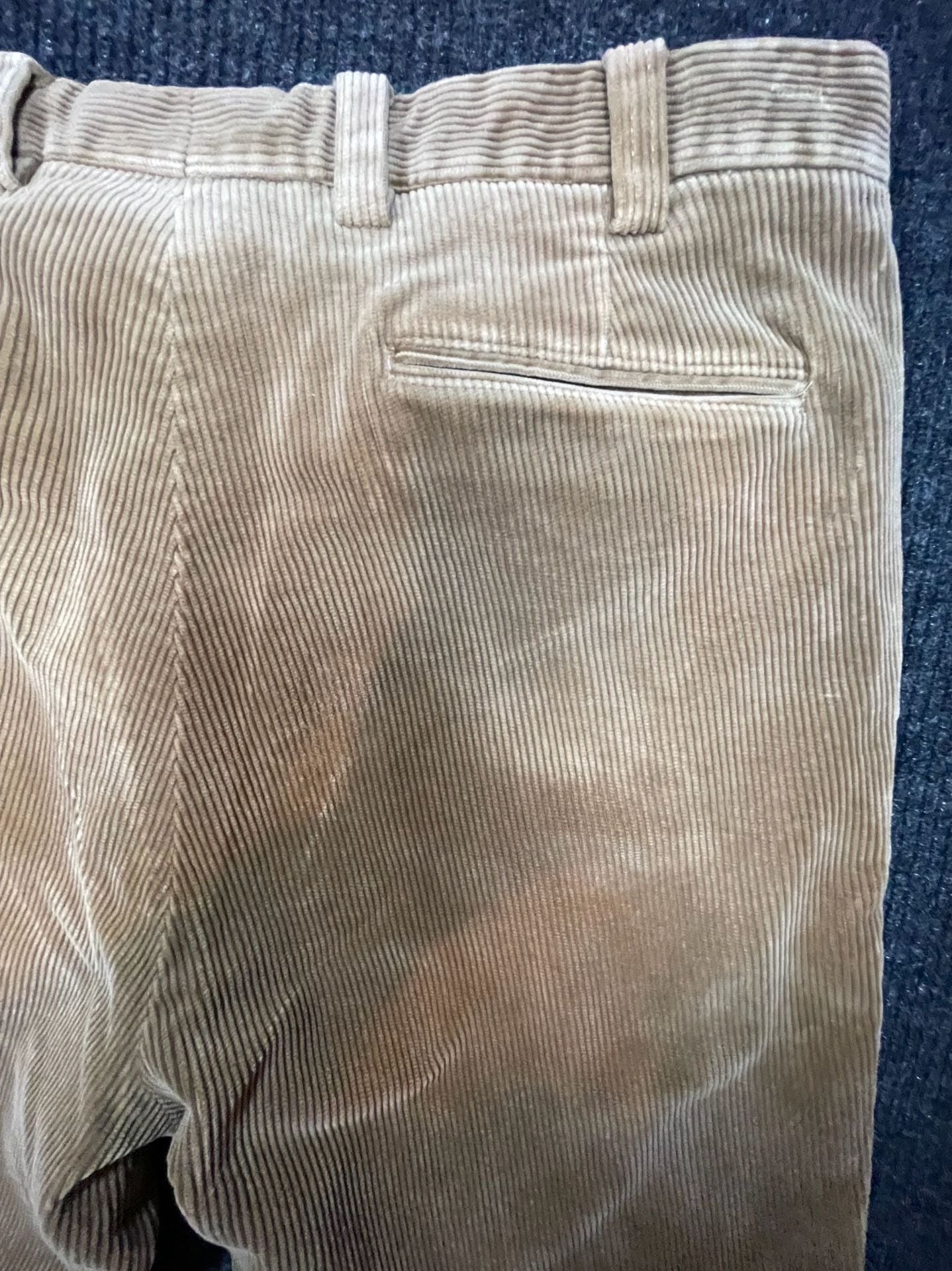 Orvis Corduroy Pants Size 38 Tan Straight Leg Trousers 11