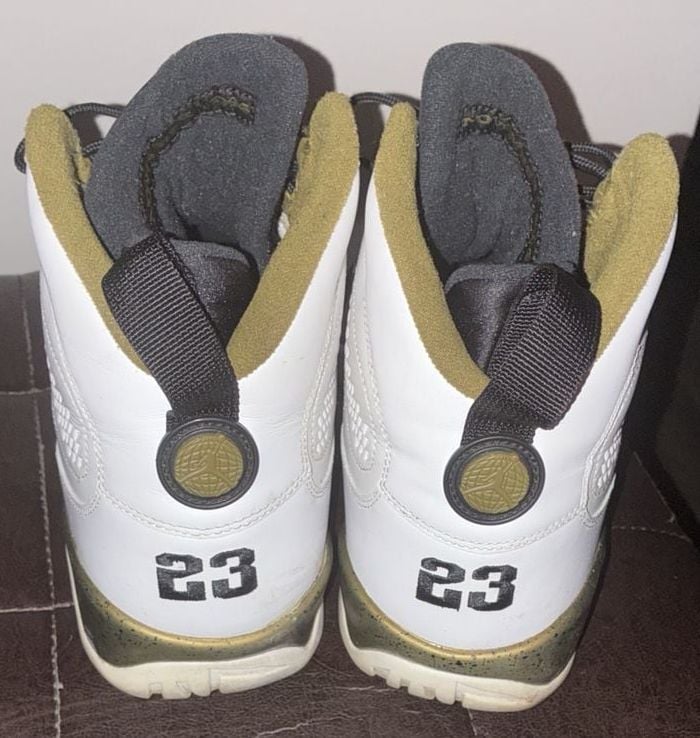 Nike Air Jordan 9 Retro Olive Concord White Black Sneakers 6