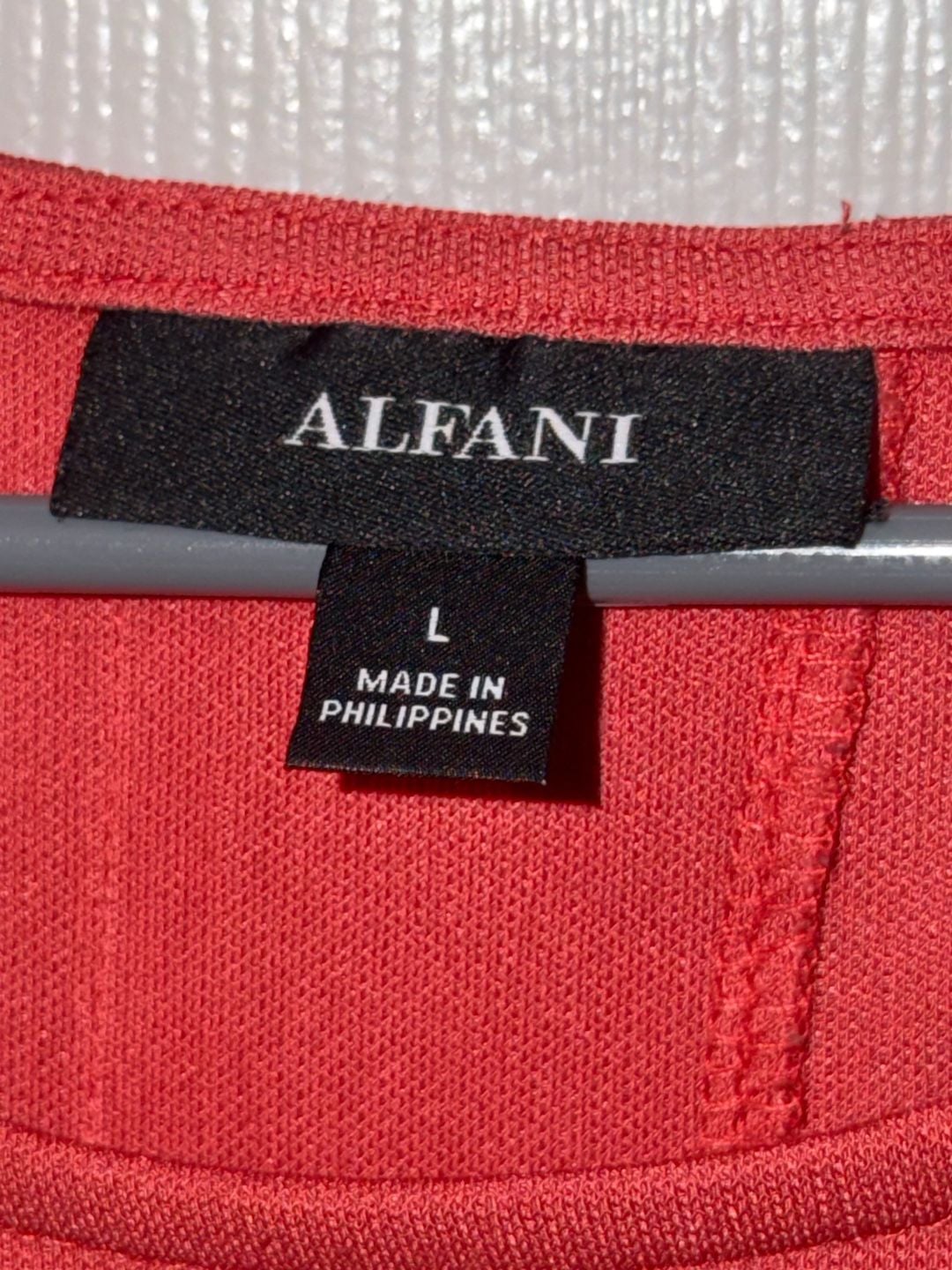 Alfani Blouse Size L Red Sleeveless Asymmetrical Hem 4