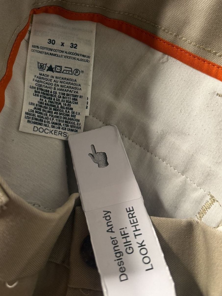 Dockers D1 Slim Fit Pants 30x32 Tan Cotton Khakis 7