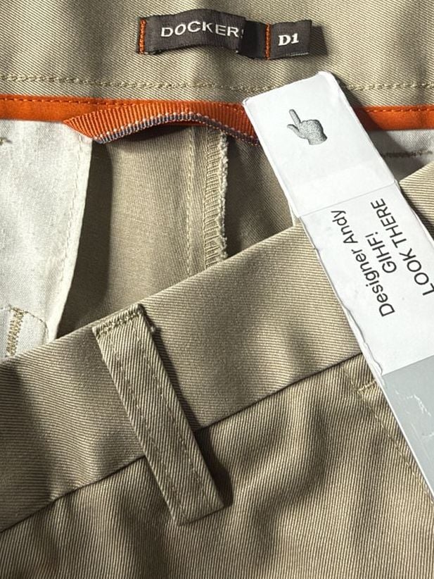 Dockers D1 Slim Fit Pants 30x32 Tan Cotton Khakis 8