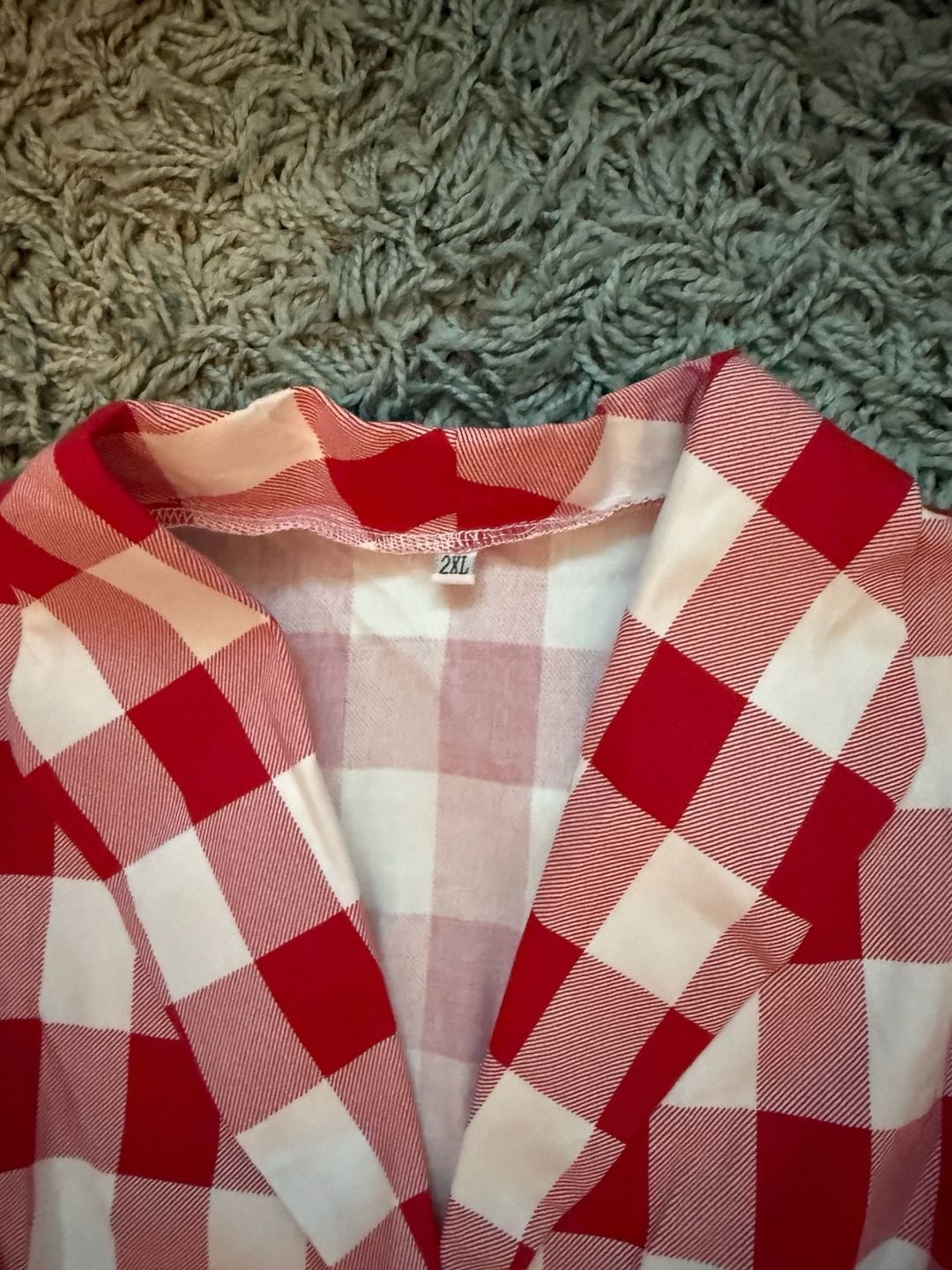 Retro Stage Dress Size 2XL Red Gingham Check 4