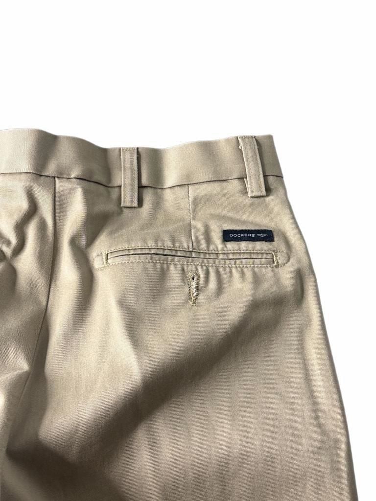 Dockers D1 Slim Fit Pants 30x32 Tan Cotton Khakis 10