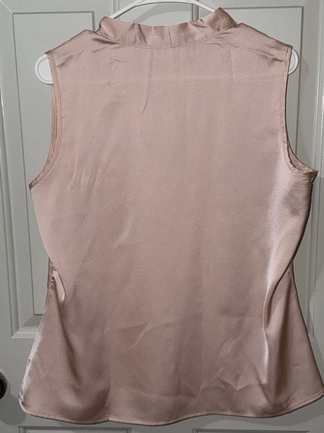 B Collection by Bobeau Blouse Size L Pink Sleeveless V-Neck Top 5