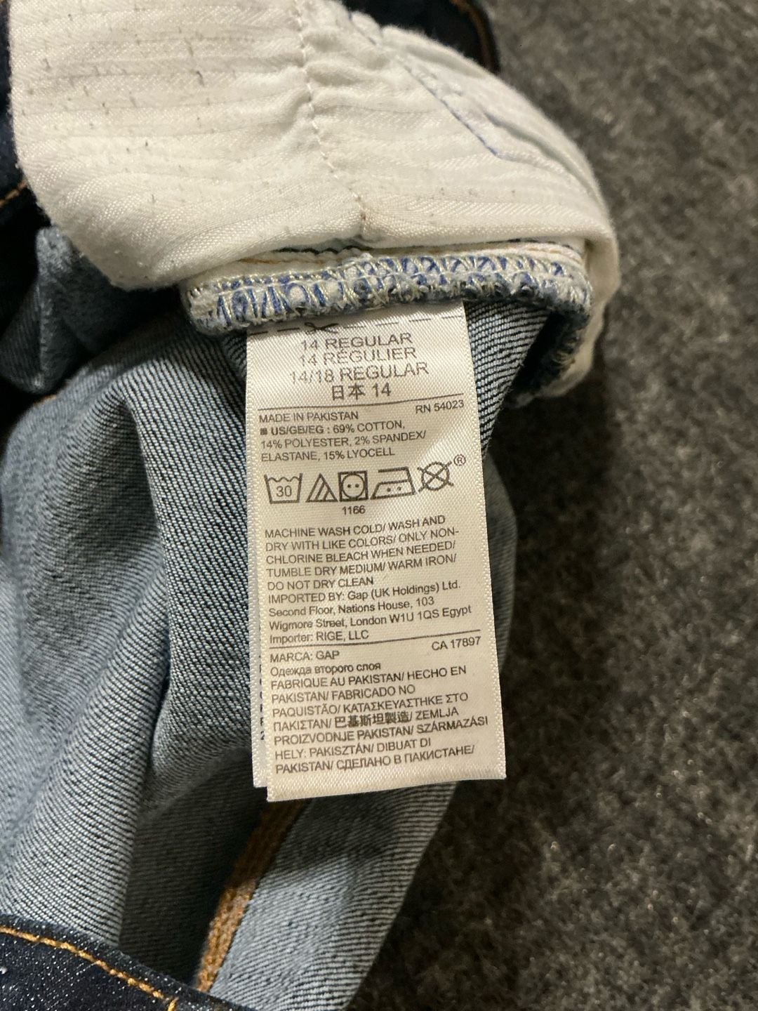 Gap 1969 True Skinny Jeans Womens Size 32R 14 Regular Dark Wash Denim 5