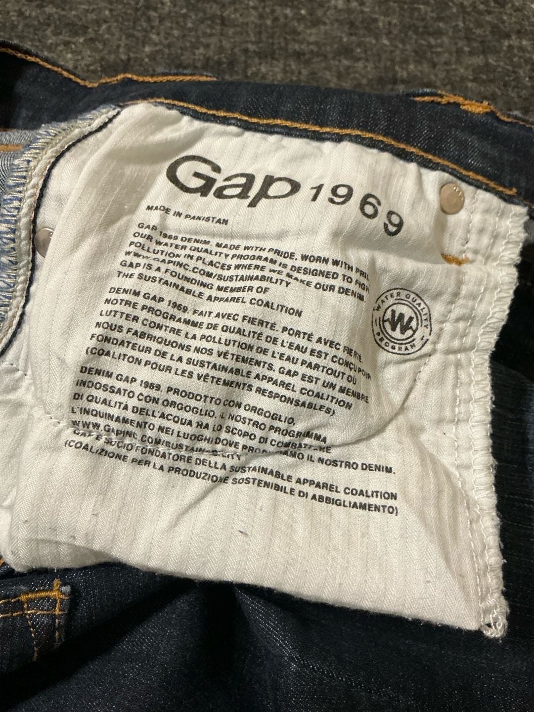 Gap 1969 True Skinny Jeans Womens Size 32R 14 Regular Dark Wash Denim 6