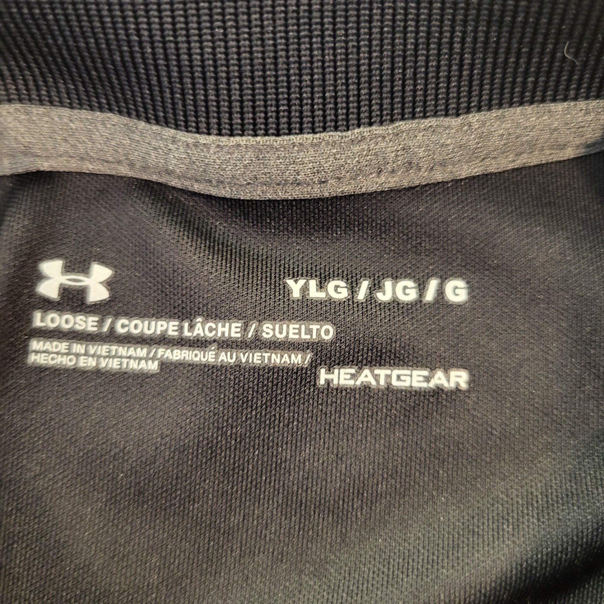 Under Armour HeatGear Polo Shirt Youth Large YLG Black 4