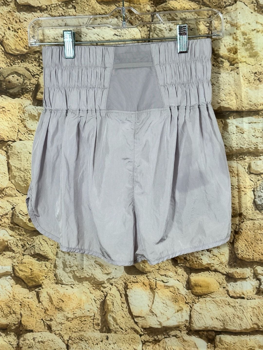 Free People Movement Shorts Size XS Purple Athletic Smocked High Rise 5
