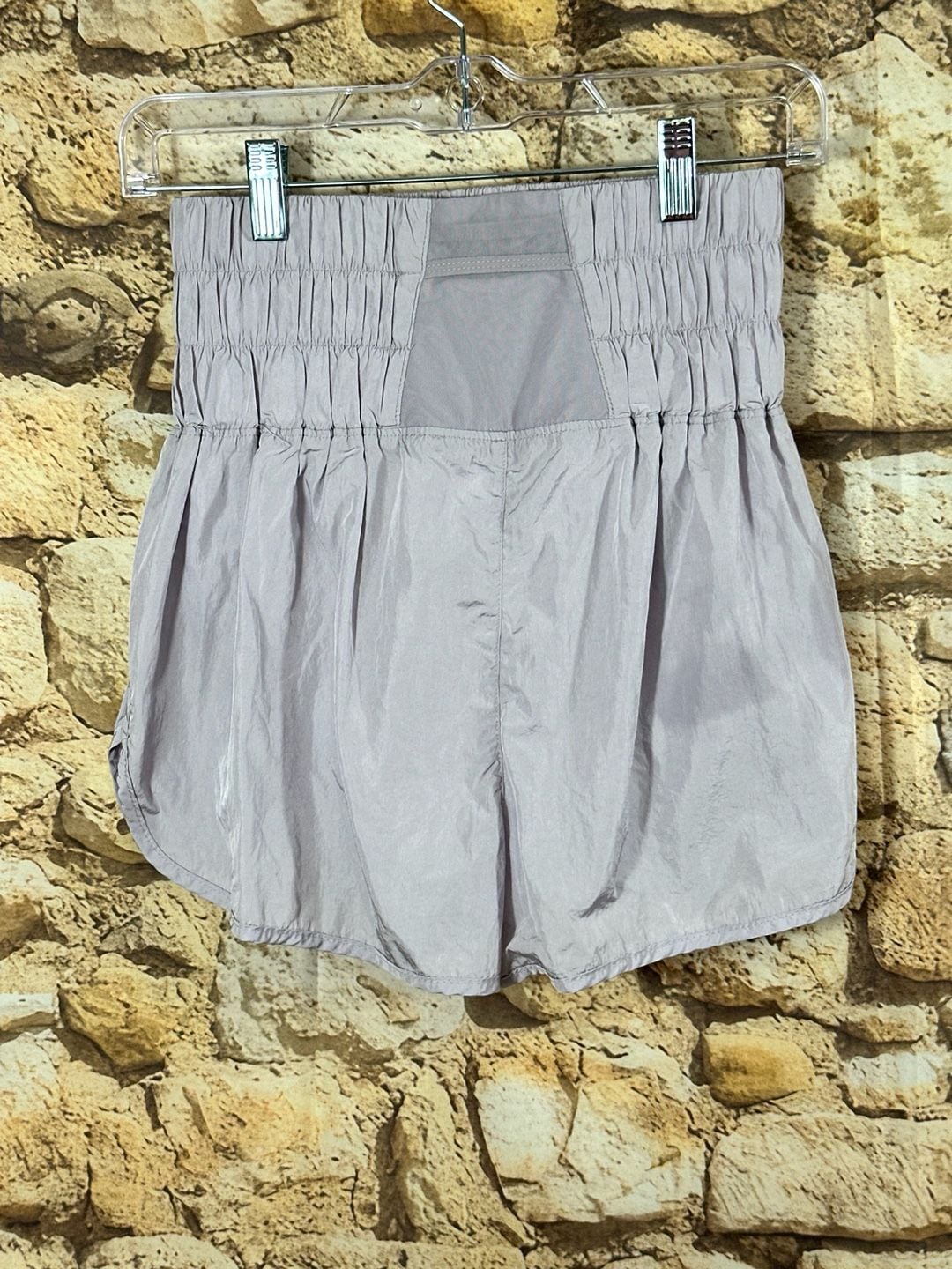 Free People Movement Shorts Size XS Purple Athletic Smocked High Rise 7